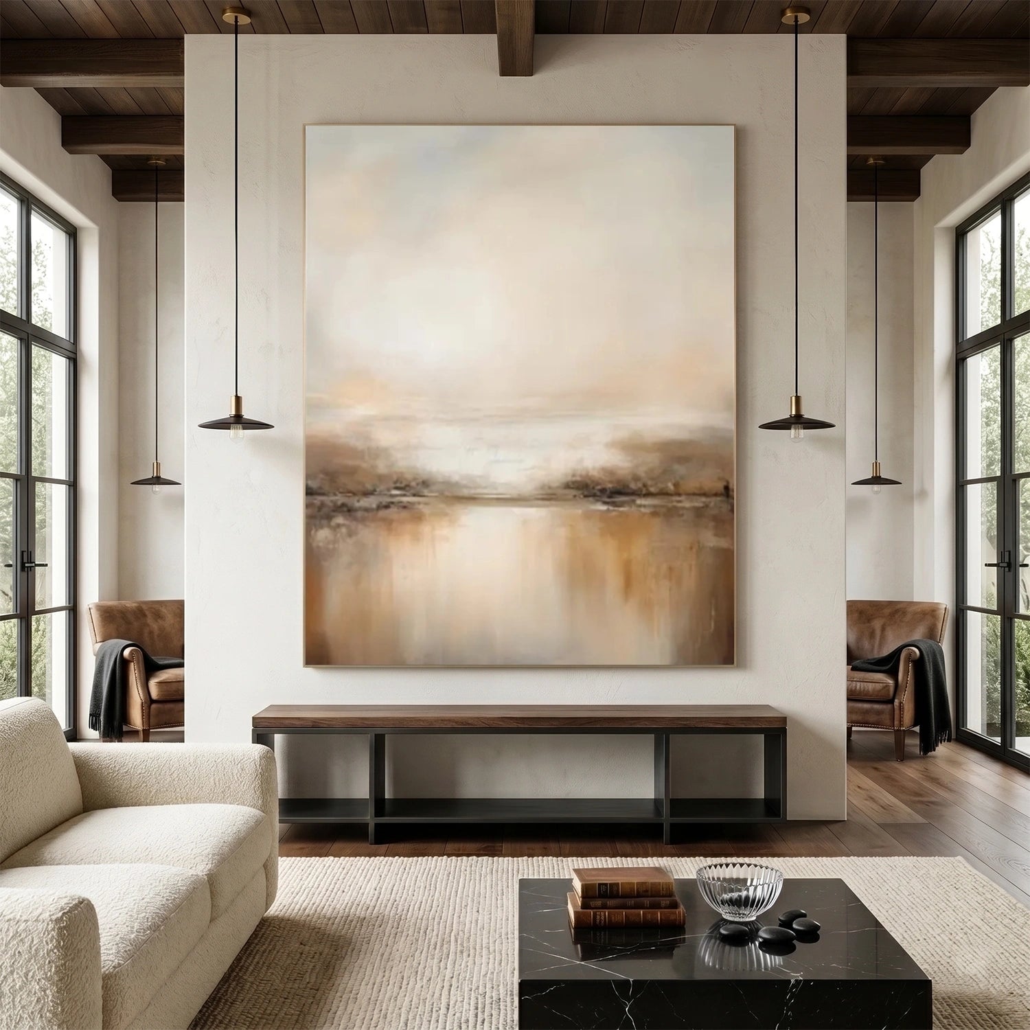 Abstract Canvas Wall Art #AP389