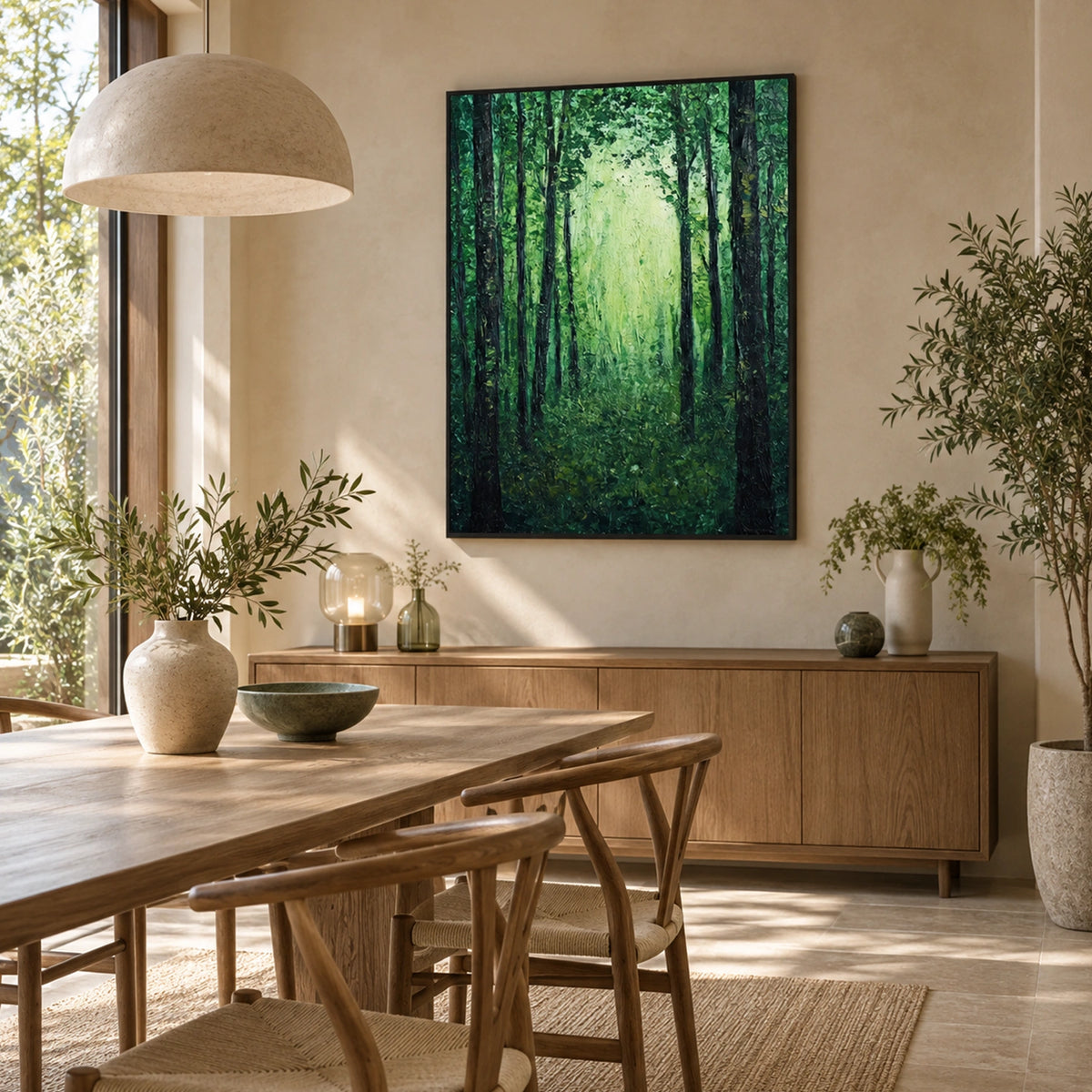 Tree Abstract Textured Wall Art #TP124