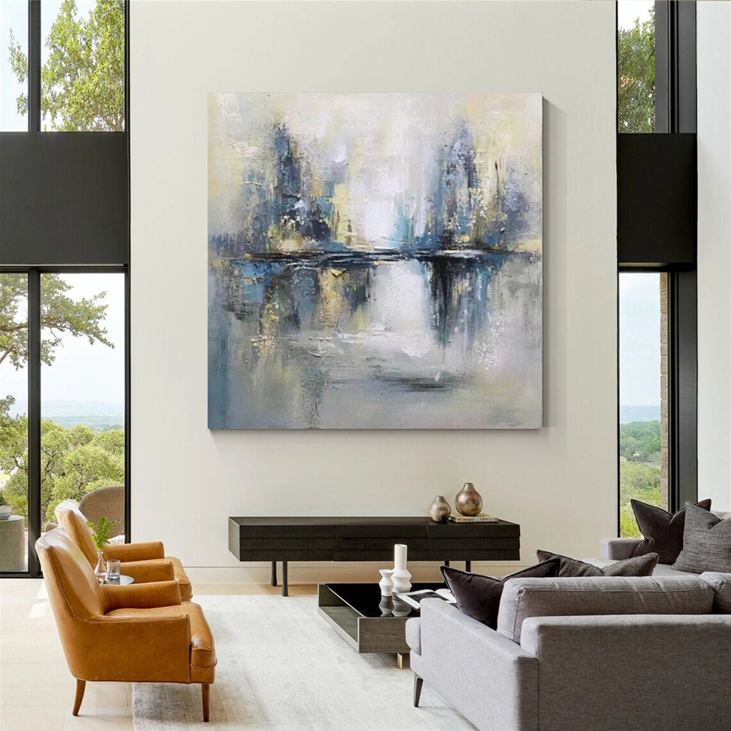 Abstract Canvas Wall Art #AP248