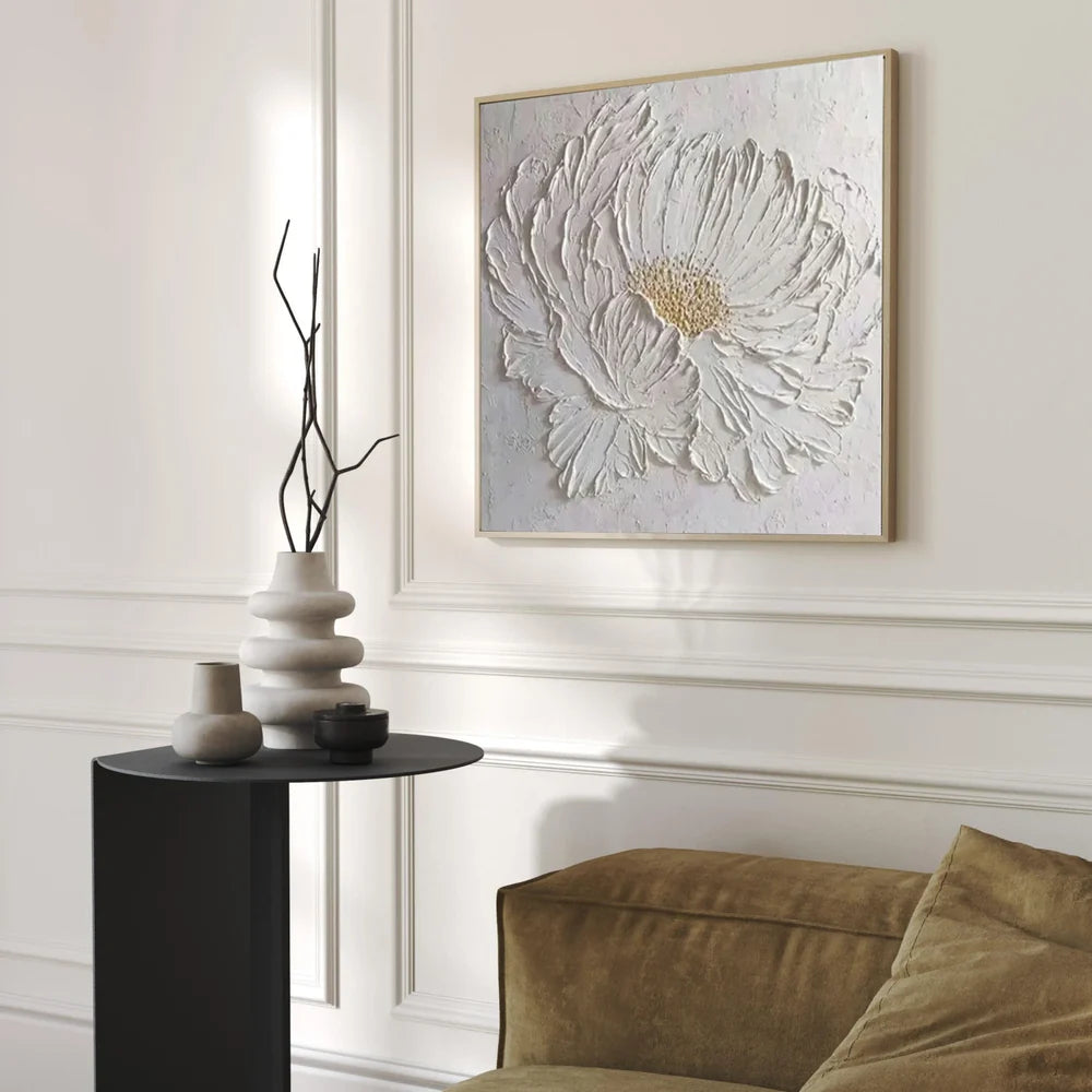 Flower Textured Painting Canvas #FP064