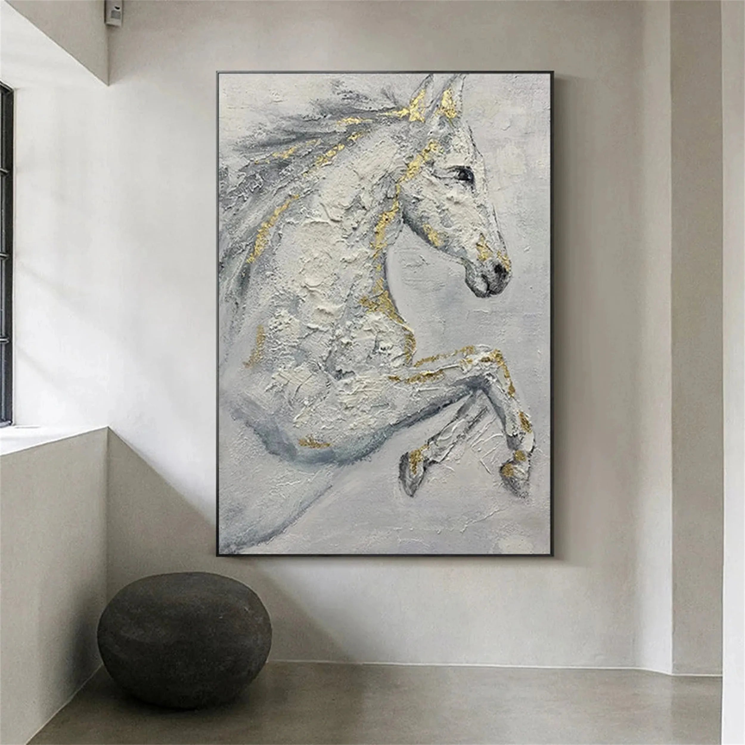 Animal Textured Canvas Art Painting #AC014