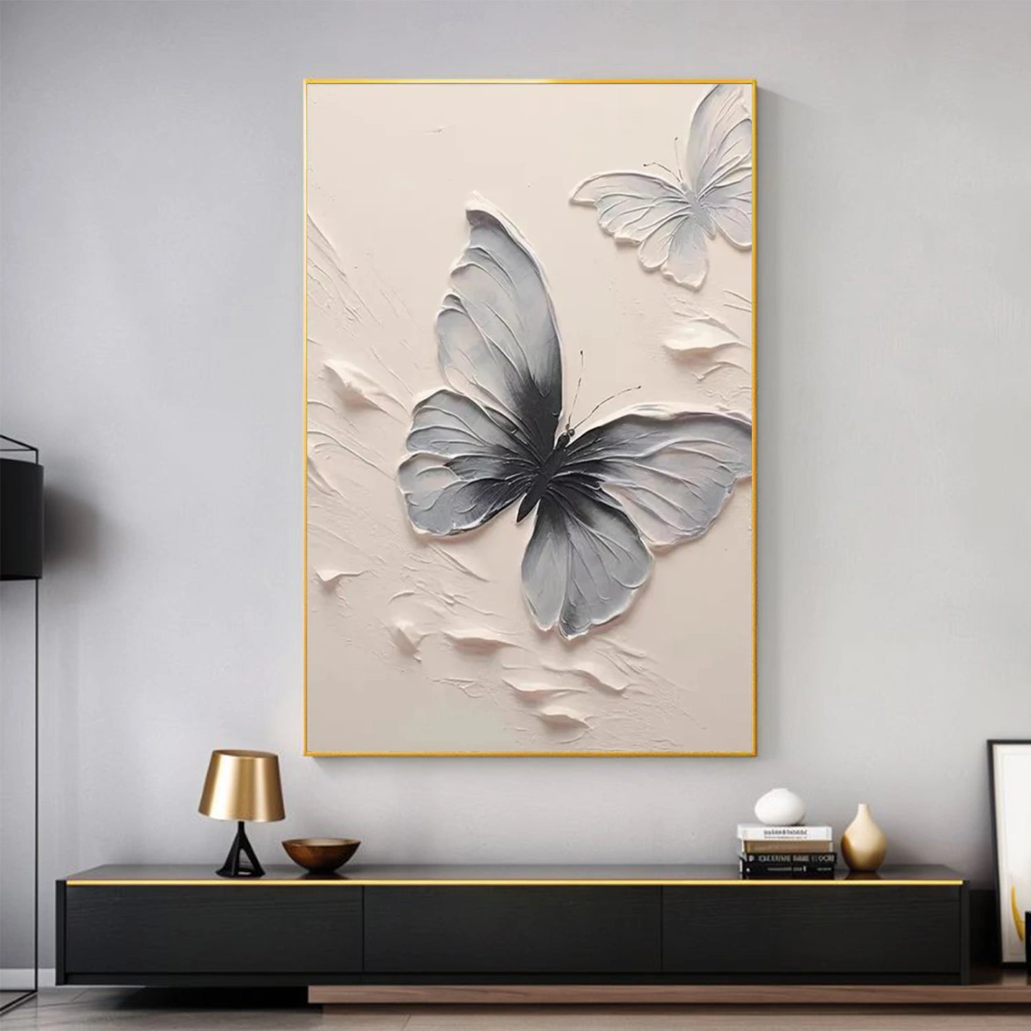 Abstract Animal Butterfly Textured Wall Art #AC115