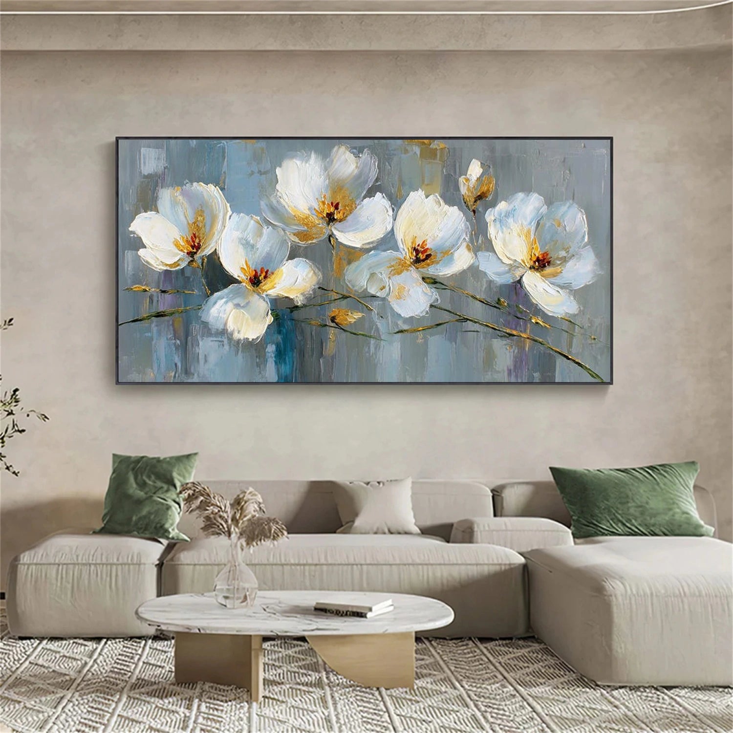 Flower Abstract Textured Wall Art #FP186