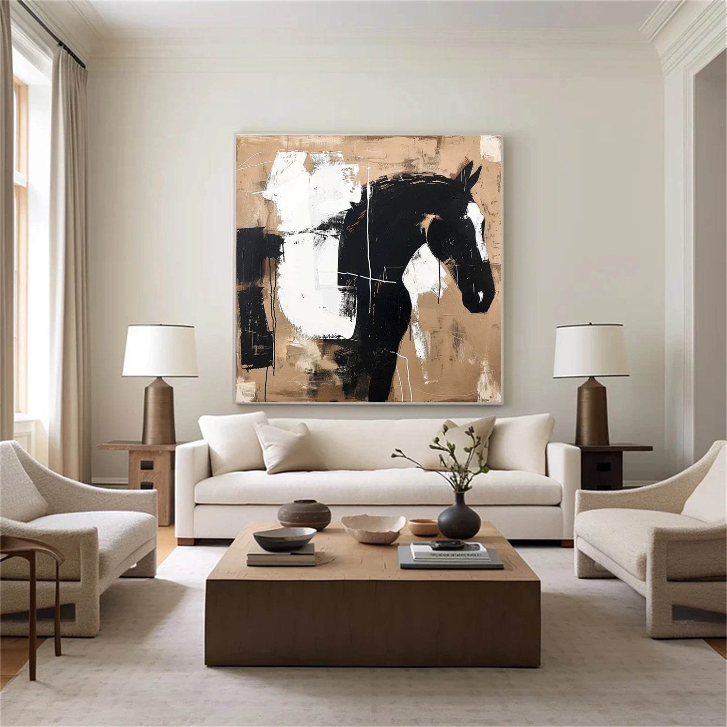 Abstract Animal Horse Wall Art #AC057