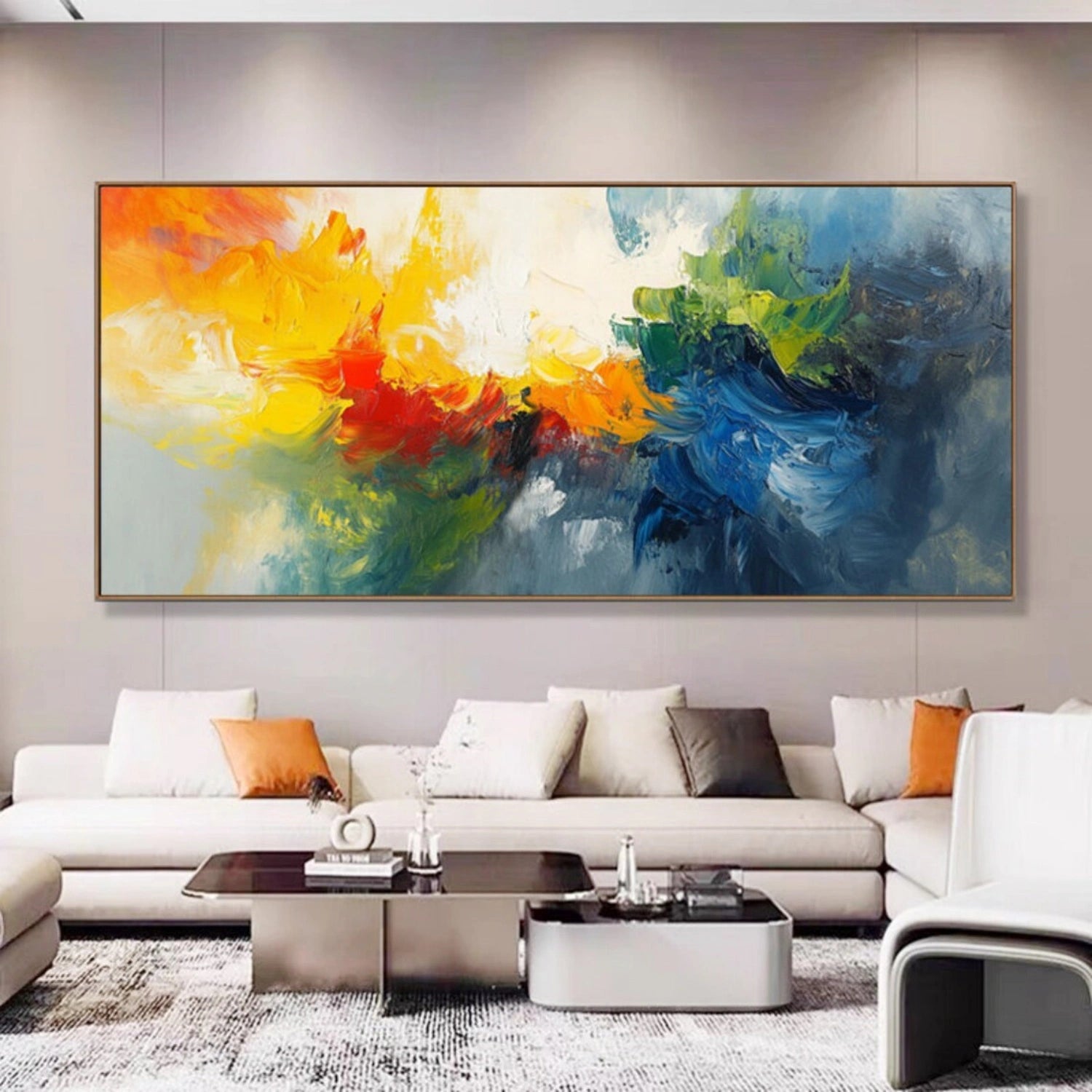 Colorful Abstract Painting Canvas #AP082