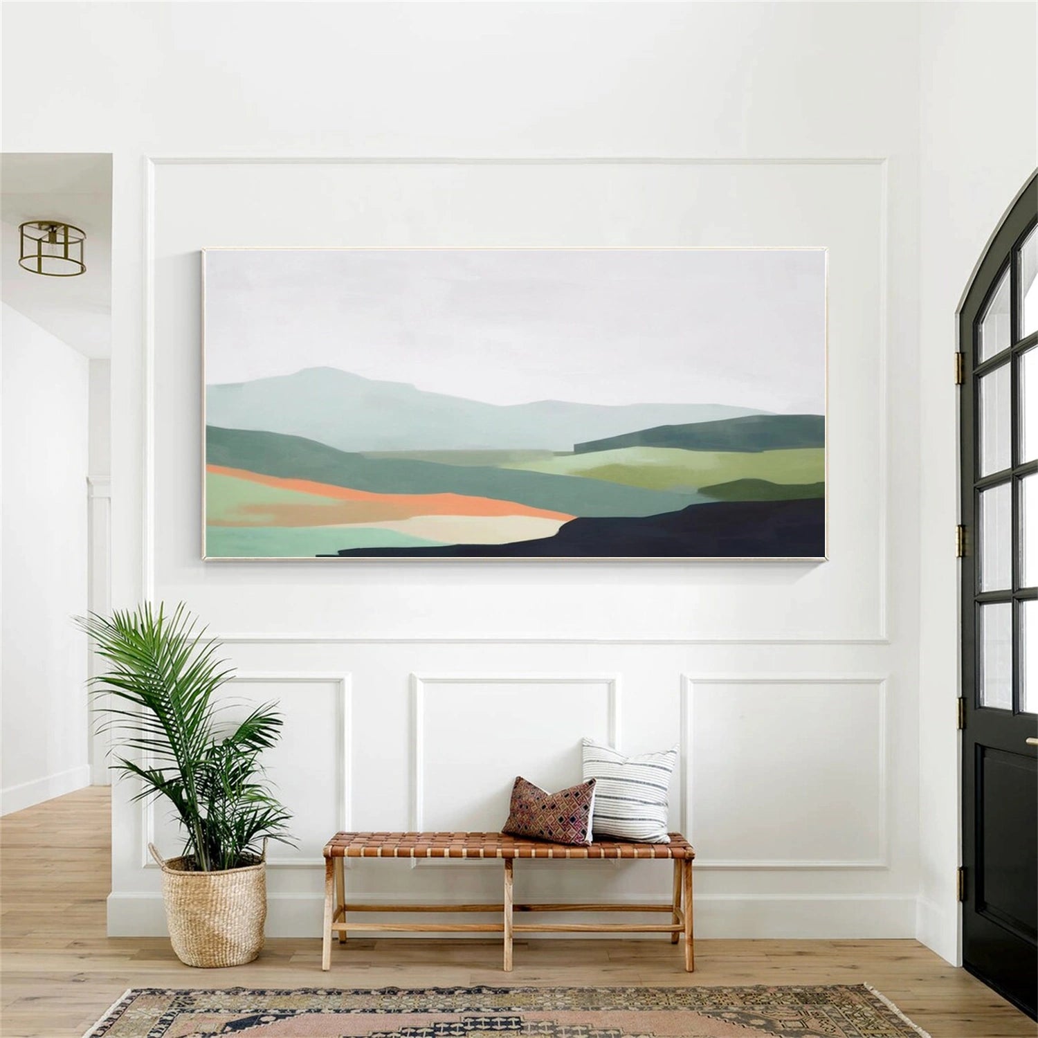 Abstract Mountain Canvas Art #MO036