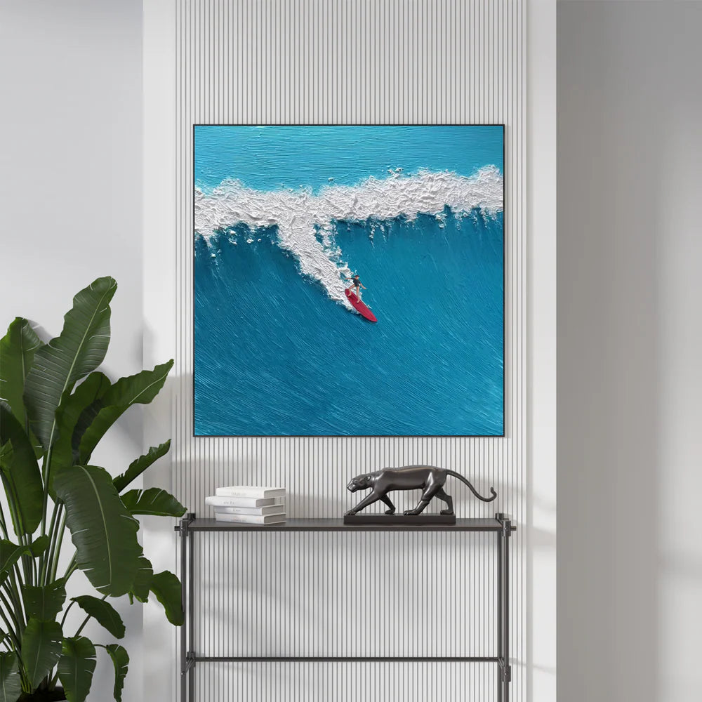 Surfing Sport Textured Wall Art #MS029