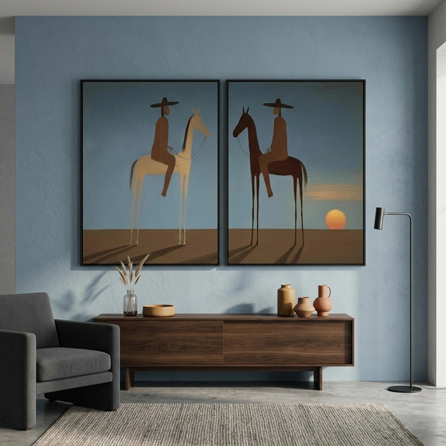 Vintage Americana Art Set of 2 #VT082