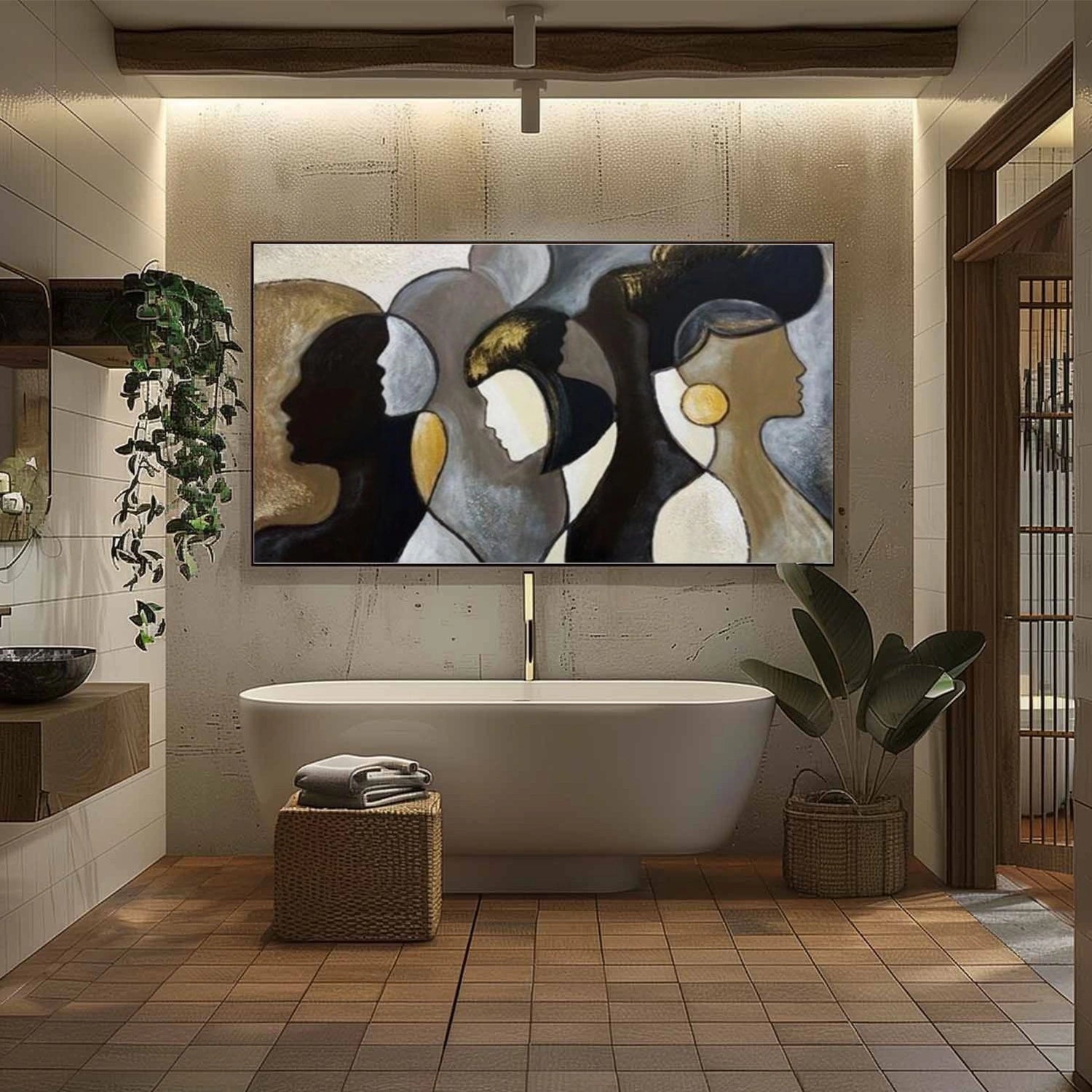 Abstract People Canvas Art #AE071