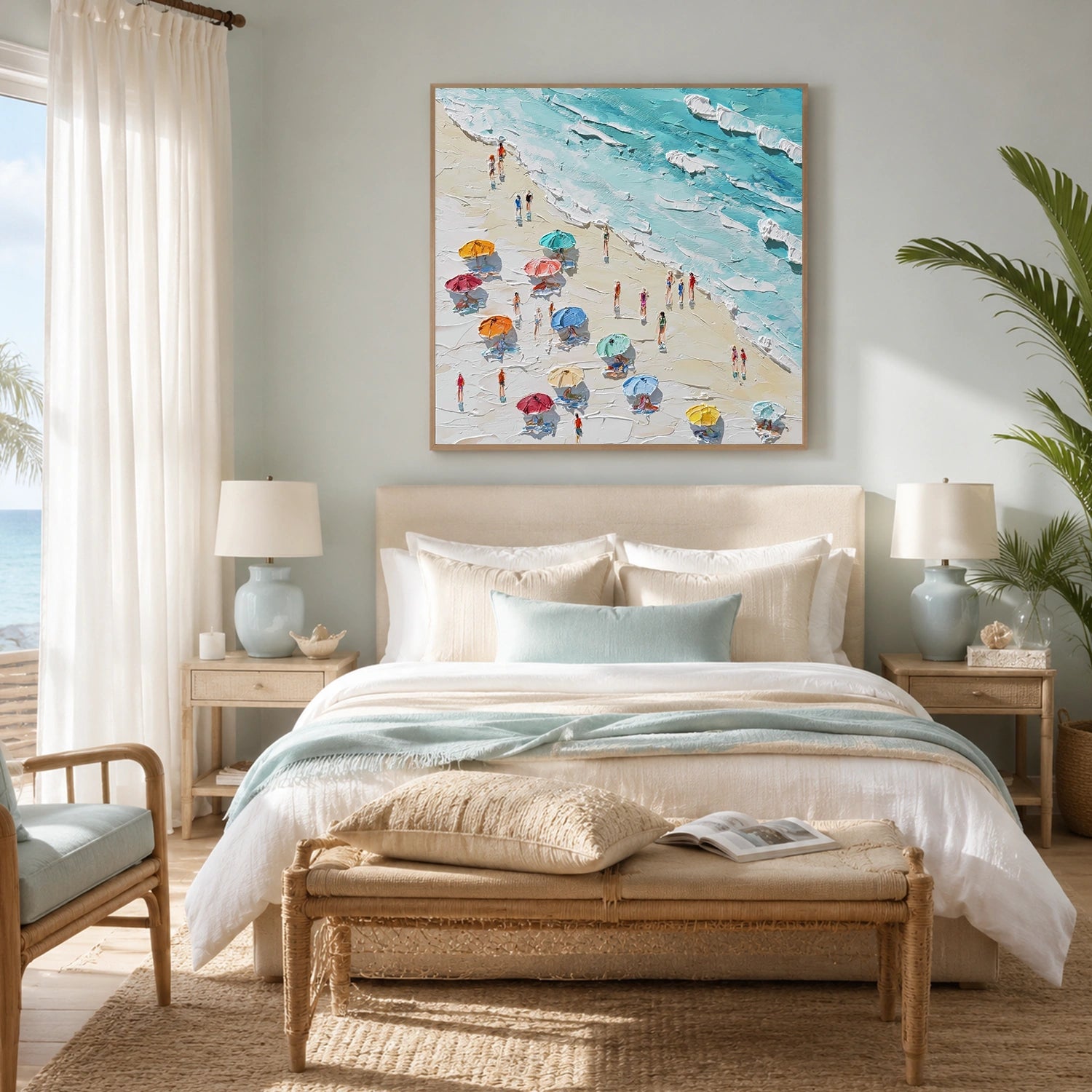 Ocean Abstract Textured Wall Art #OP083