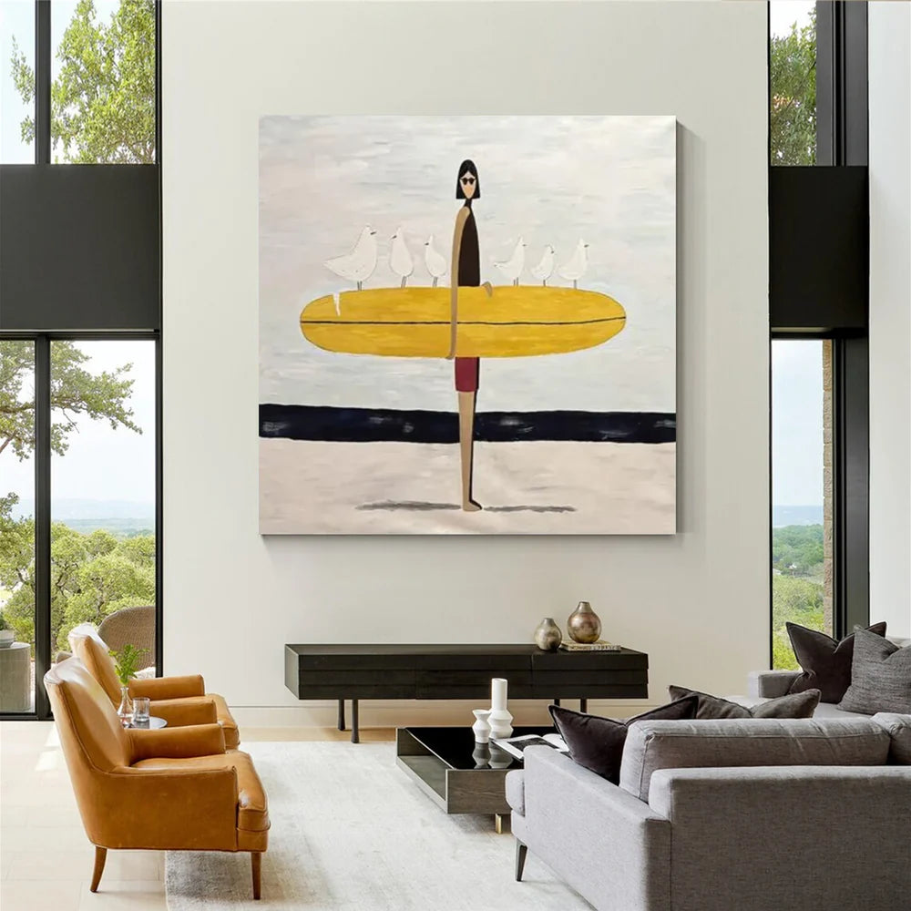 Abstract Portrait Canvas Art #AE129