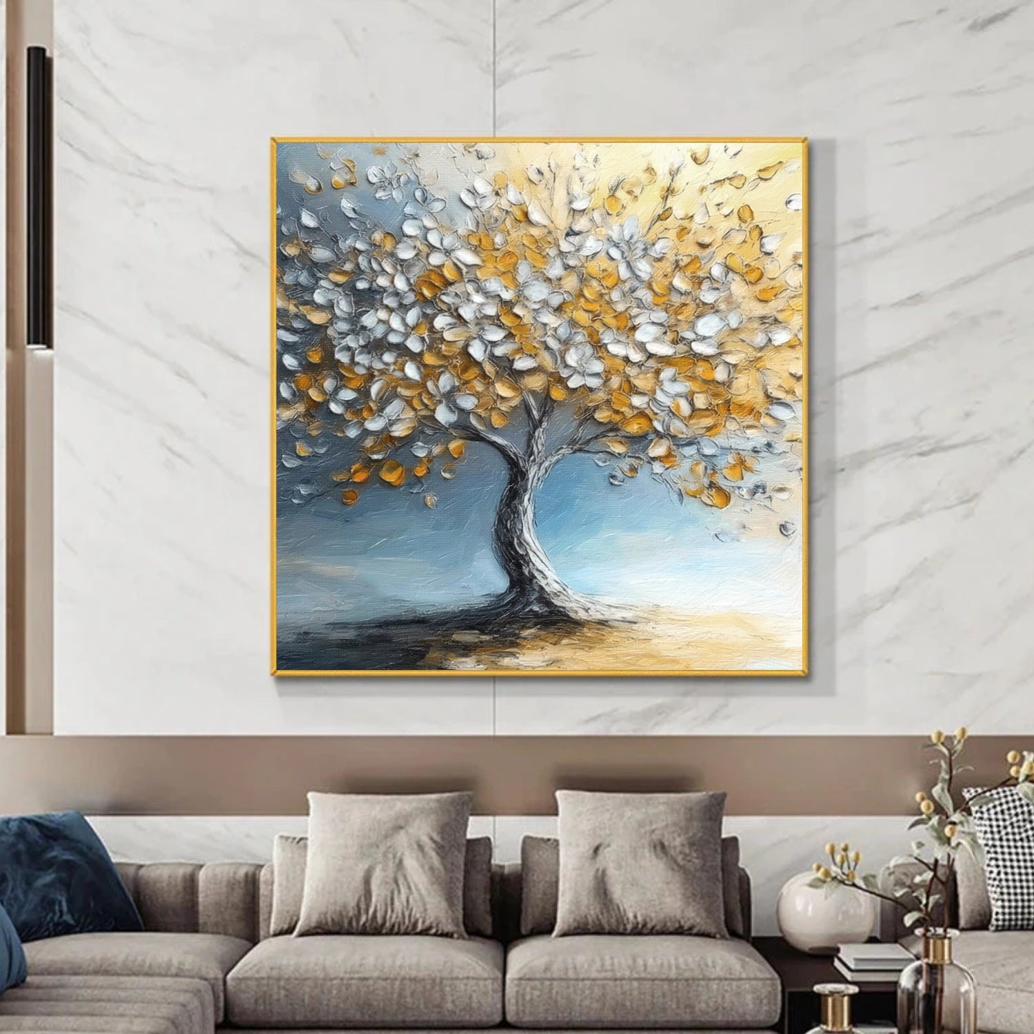 Tree Abstract Textured Wall Art #TP062