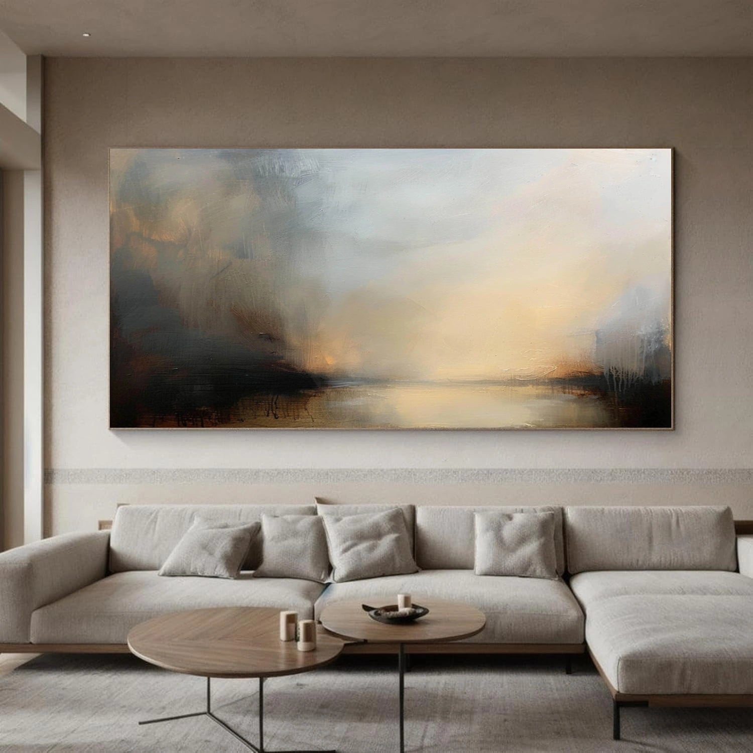 Abstract Canvas Wall Art #AP372