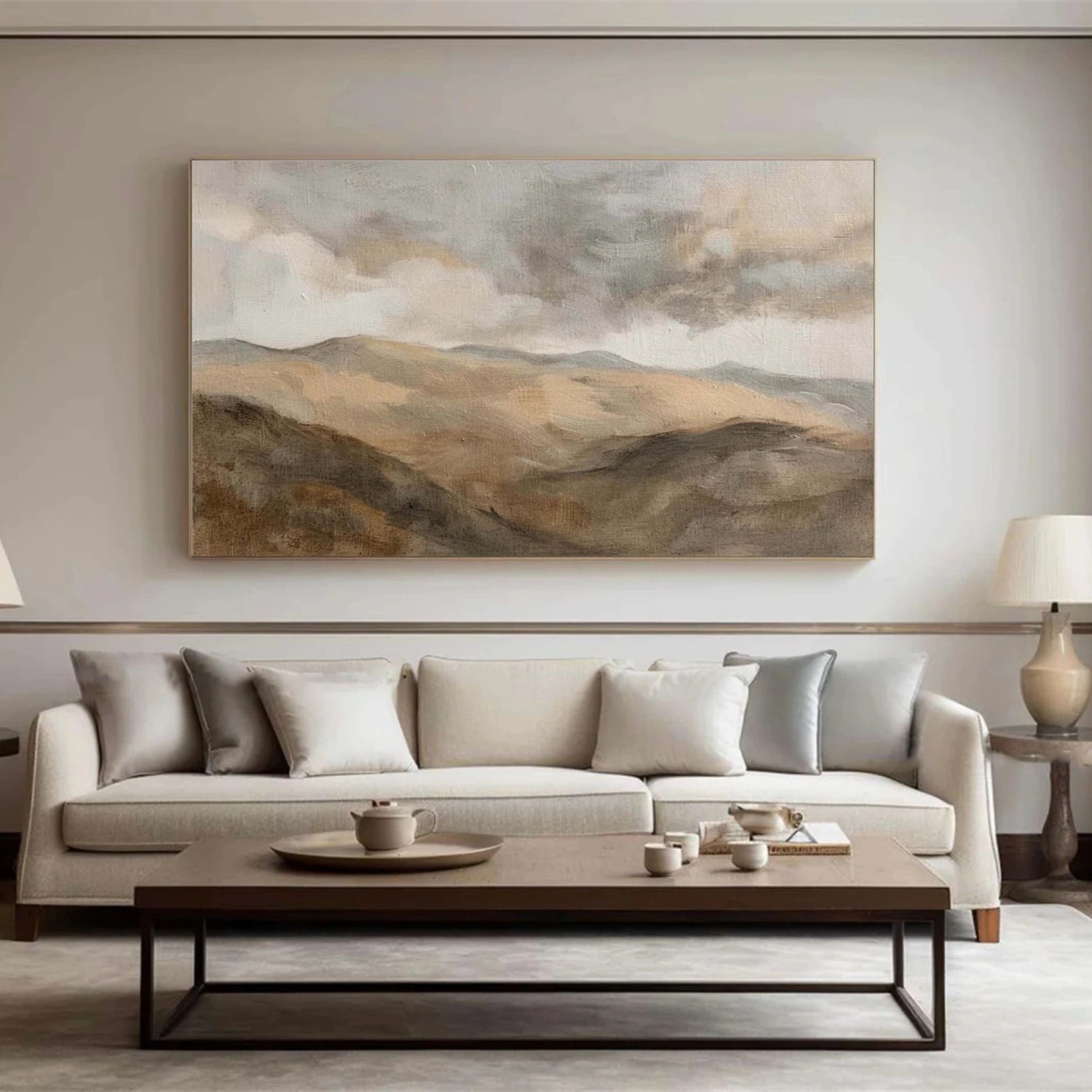 Abstract Mountain Canvas Art #MO057