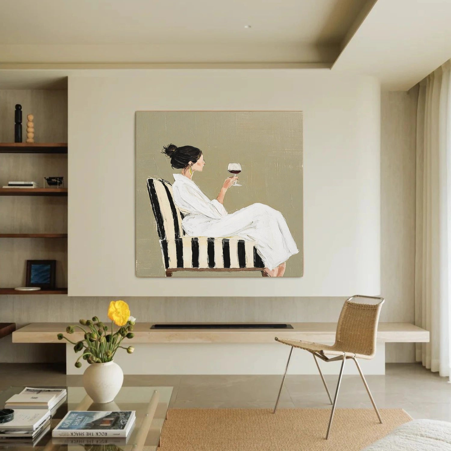 Abstract Portrait Canvas Art #AE113