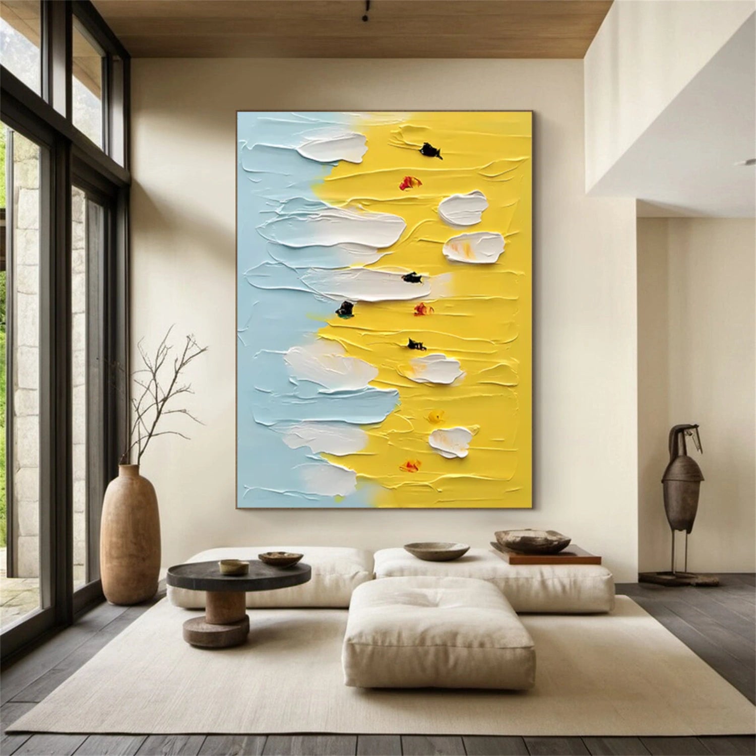 Colorful Abstract Textured  Wall Art #AT111