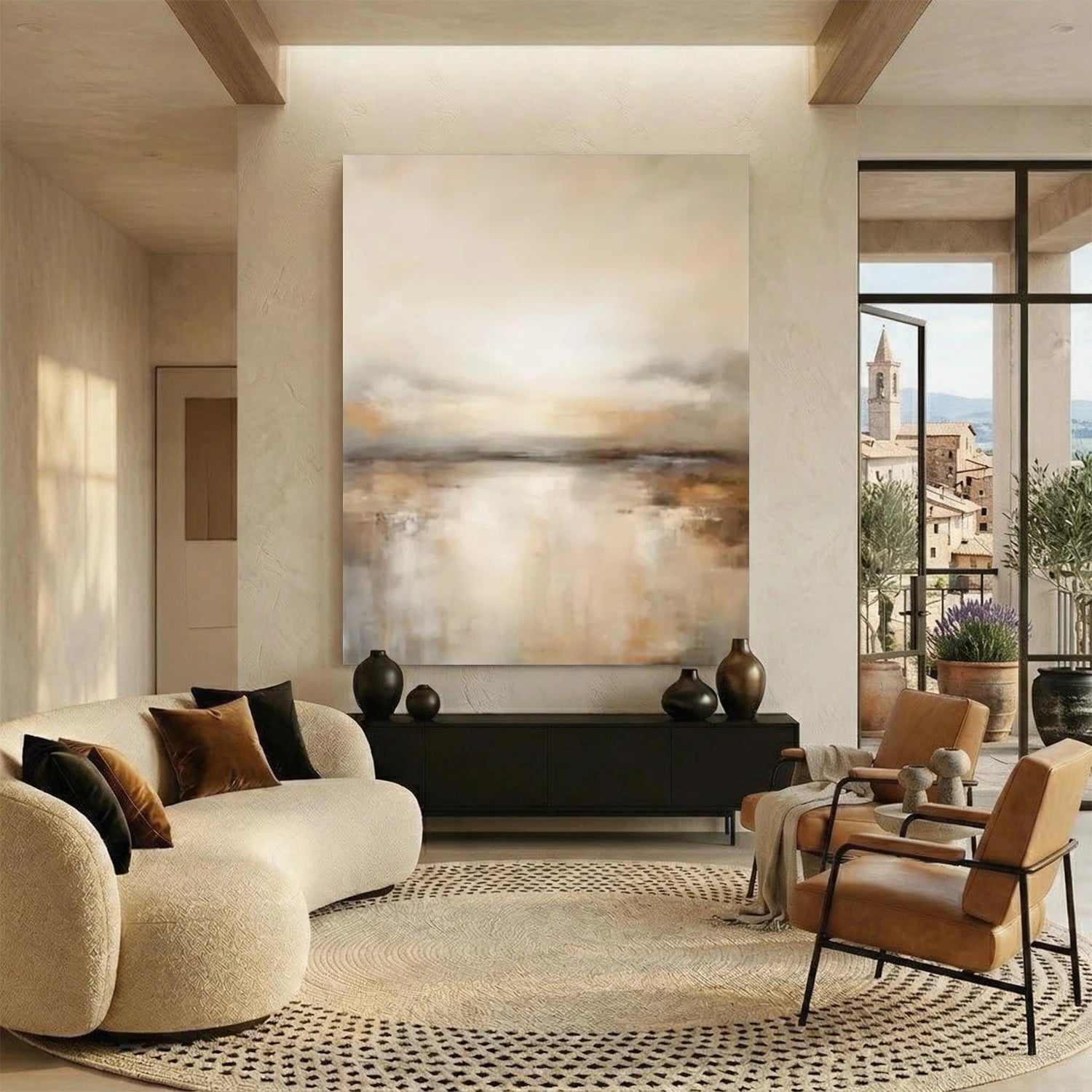 Abstract Canvas Wall Art #AP386