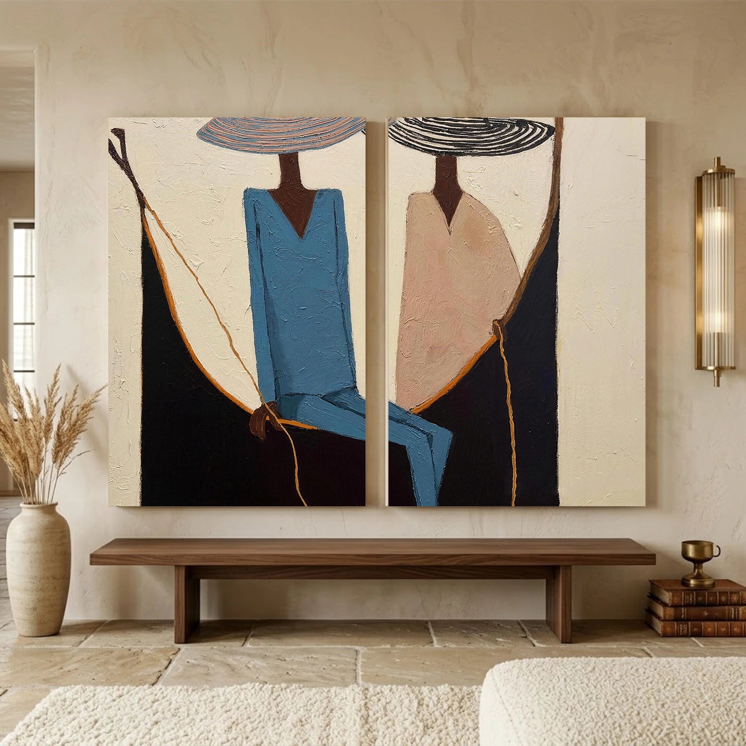 Vintage Americana Art Set of 2 #VT080
