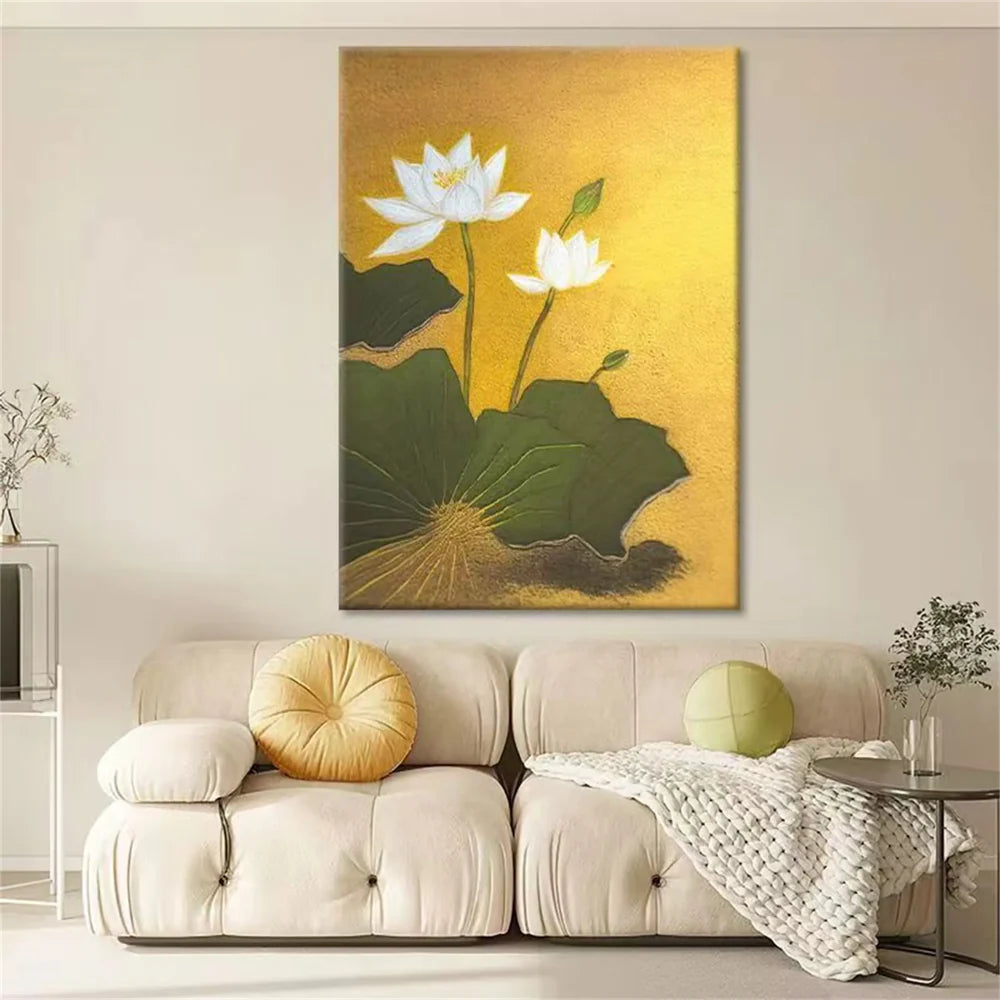 Flower Textured Painting Canvas #FP044