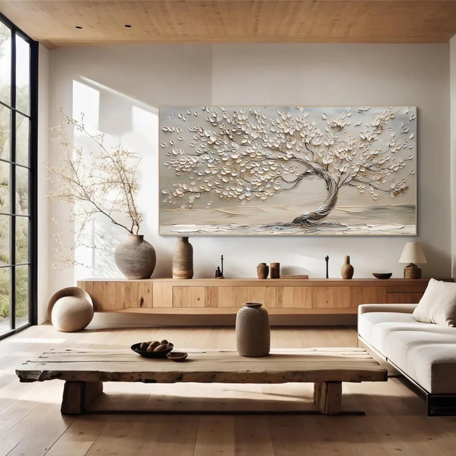 Tree Abstract Textured Wall Art #TP093