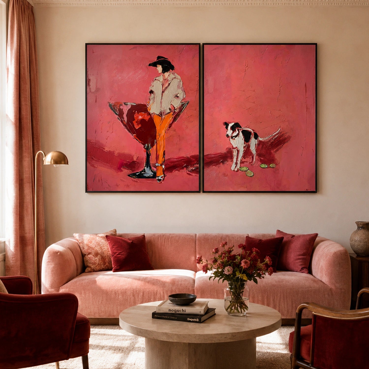 American Western Cowboy Art Set of 2 #VT211