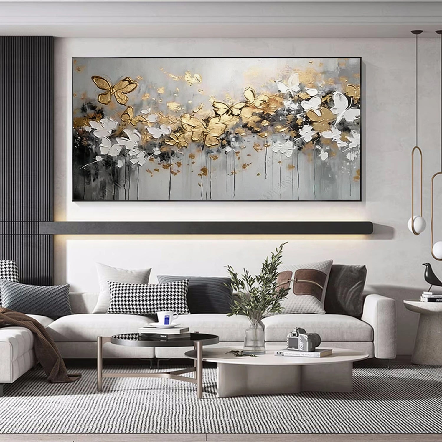 Flower Abstract Textured Wall Art #FP194
