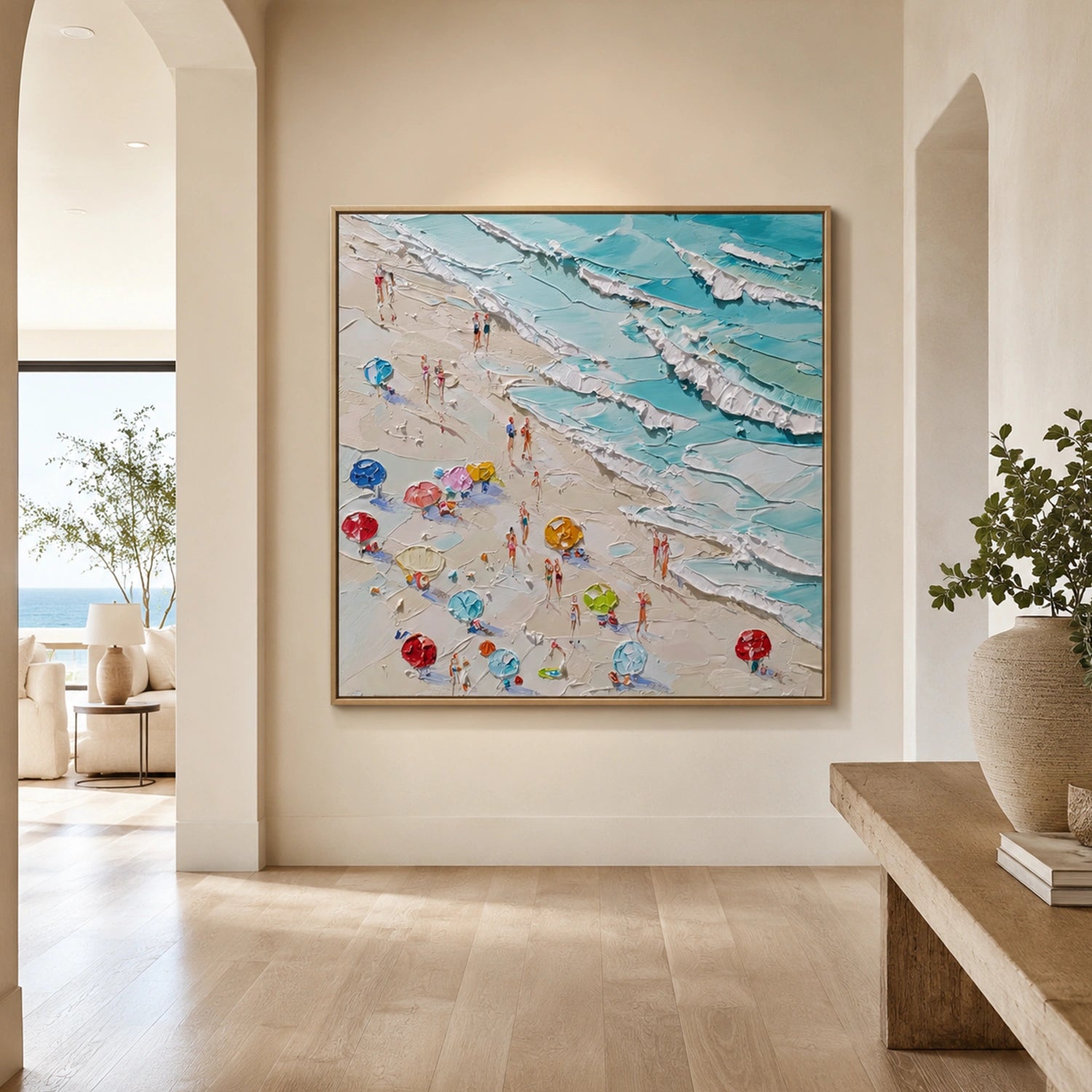 Ocean Abstract Textured Wall Art #OP081