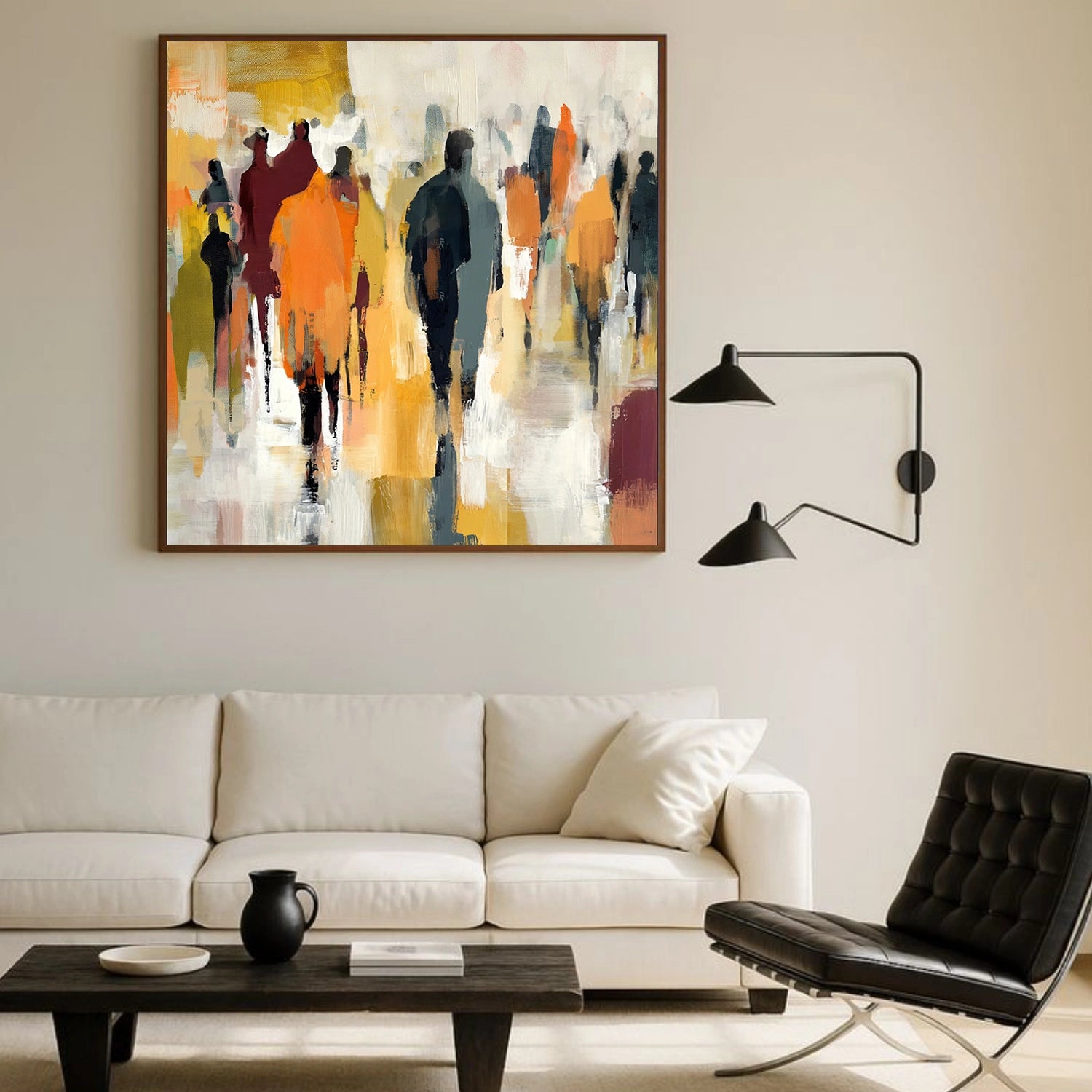 Colorful Abstract People Canvas Art #AE074