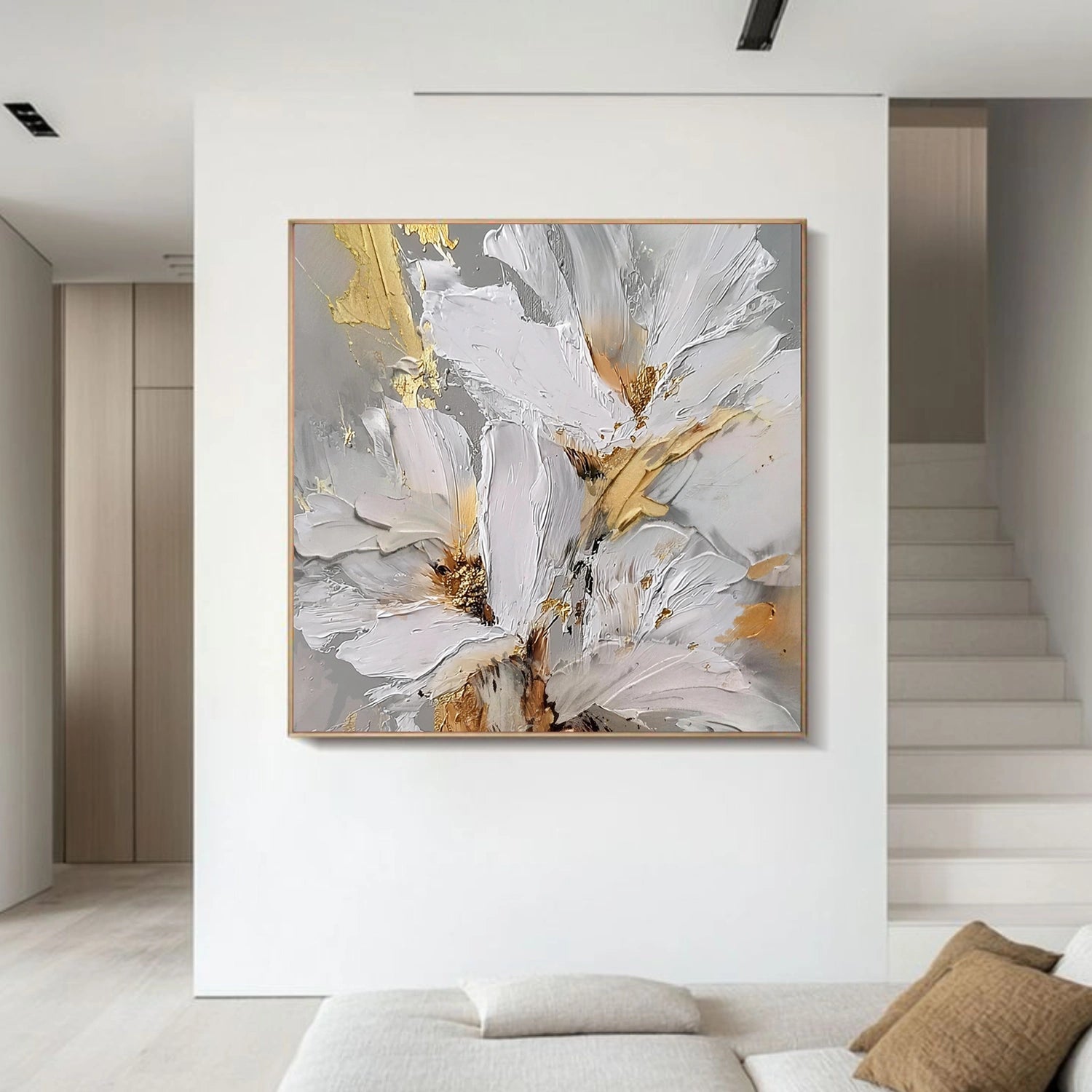 Flower Abstract Textured Wall Art #FP169