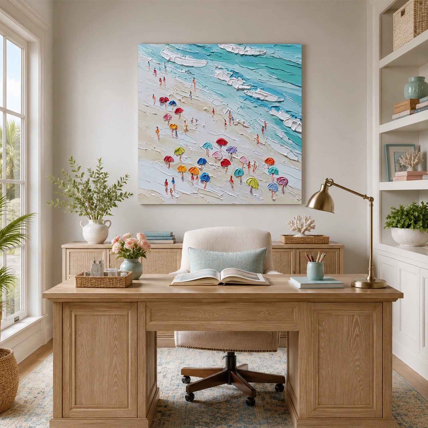 Ocean Abstract Textured Wall Art #OP078