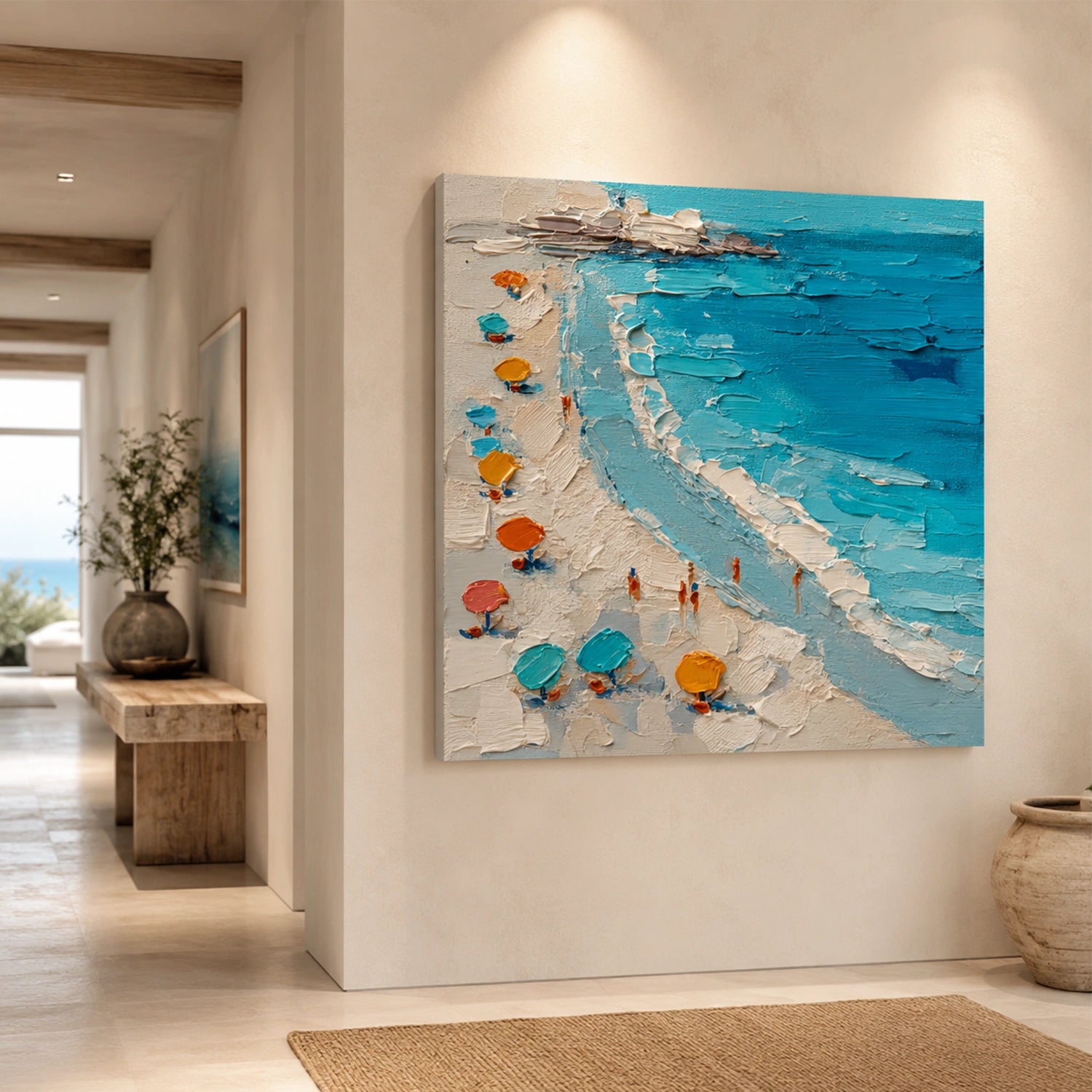 Ocean Abstract Textured Wall Art #OP072