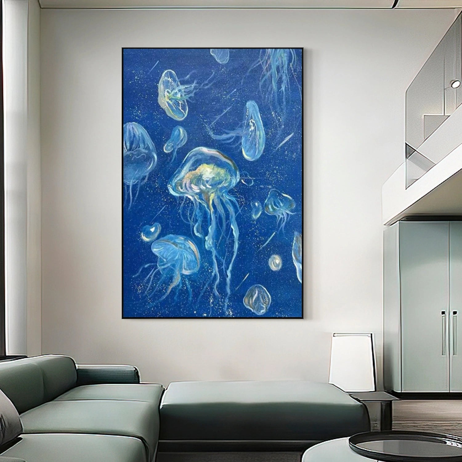 Abstract Animal Jellyfish Wall Art #AC064