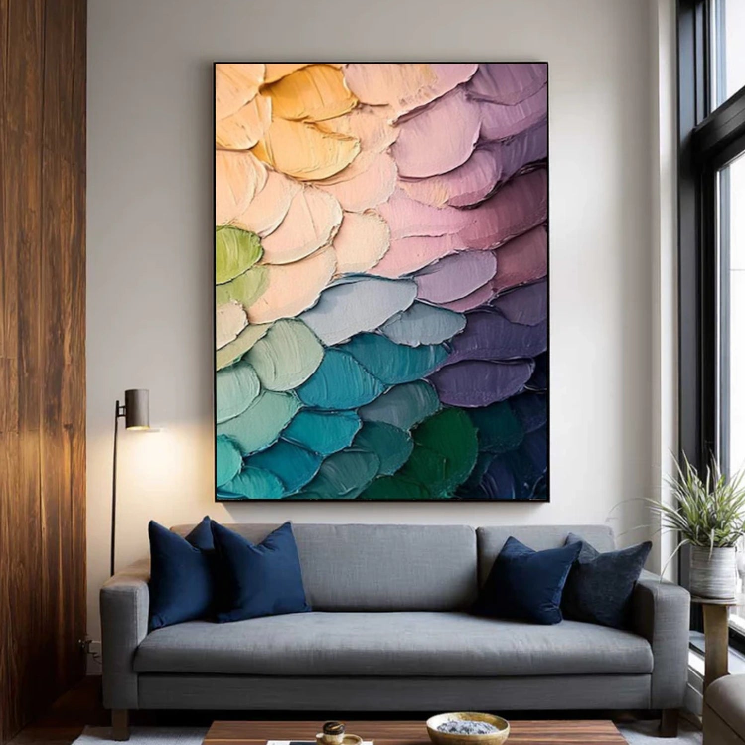 Colorful Abstract Textured Wall Art #AT128