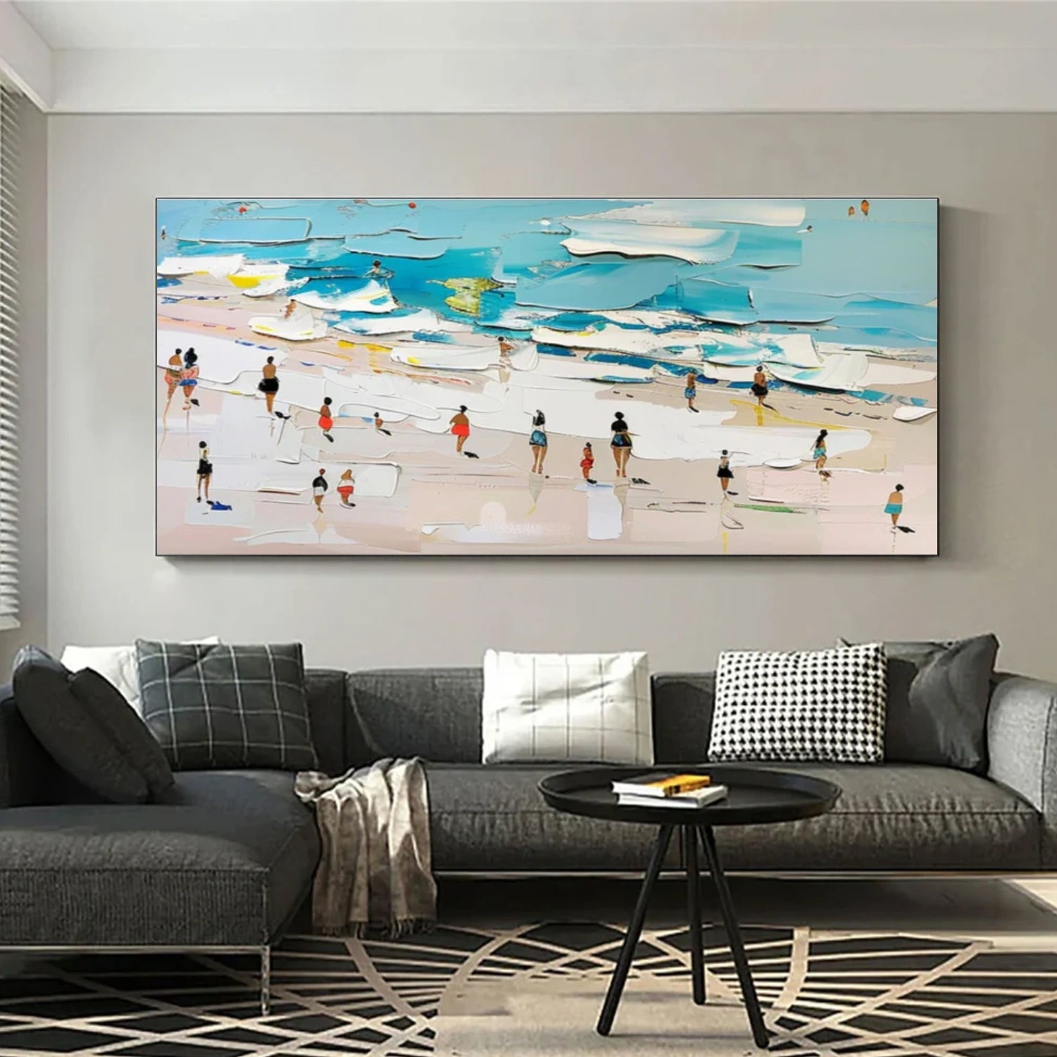 Ocean Abstract Textured Wall Art #OP042