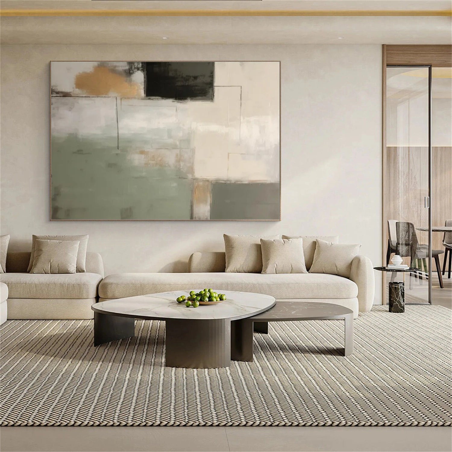 Abstract Canvas Wall Art #AP237