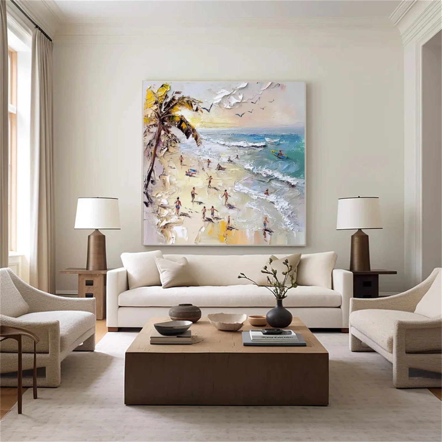 Surfing Sport Textured Wall Art #MS040
