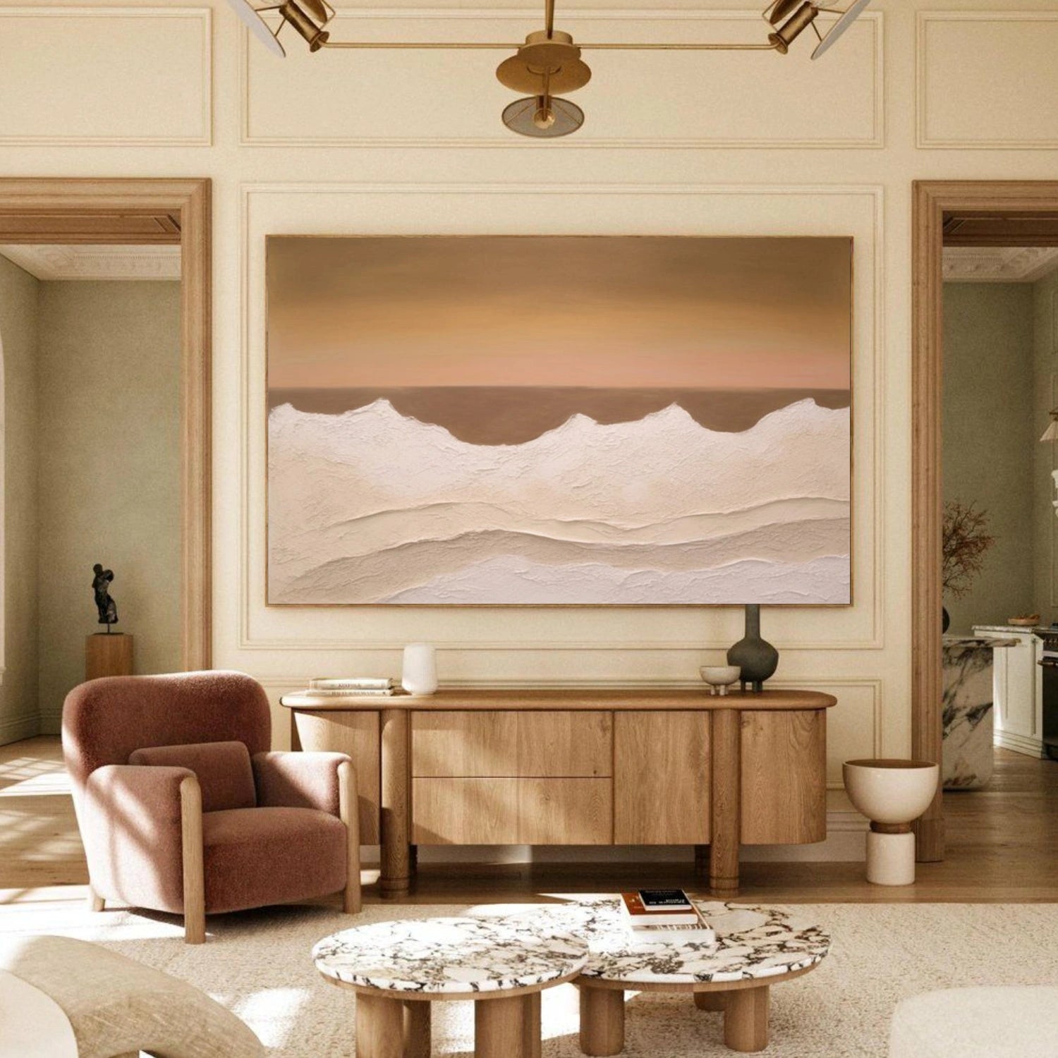 Ocean Abstract Textured Wall Art #OP070