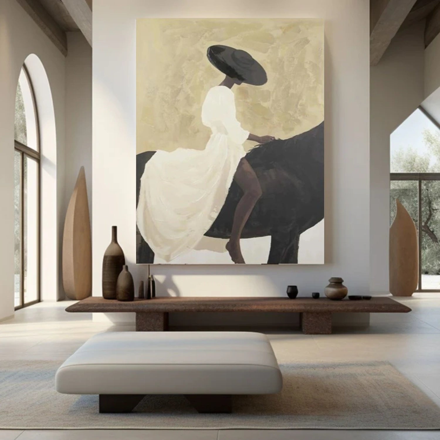 Abstract Portrait Canvas Art #AE069