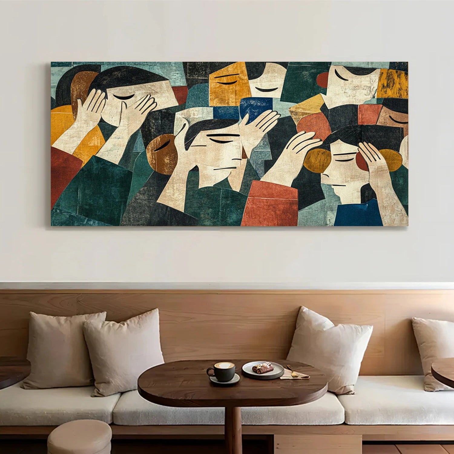 Abstract Portrait Canvas Art #AE120