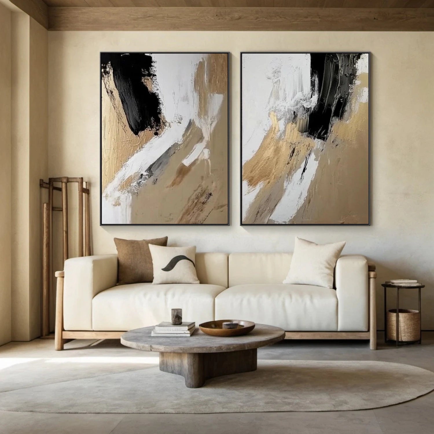 Abstract Canvas Wall Art Set of 2 #AP288