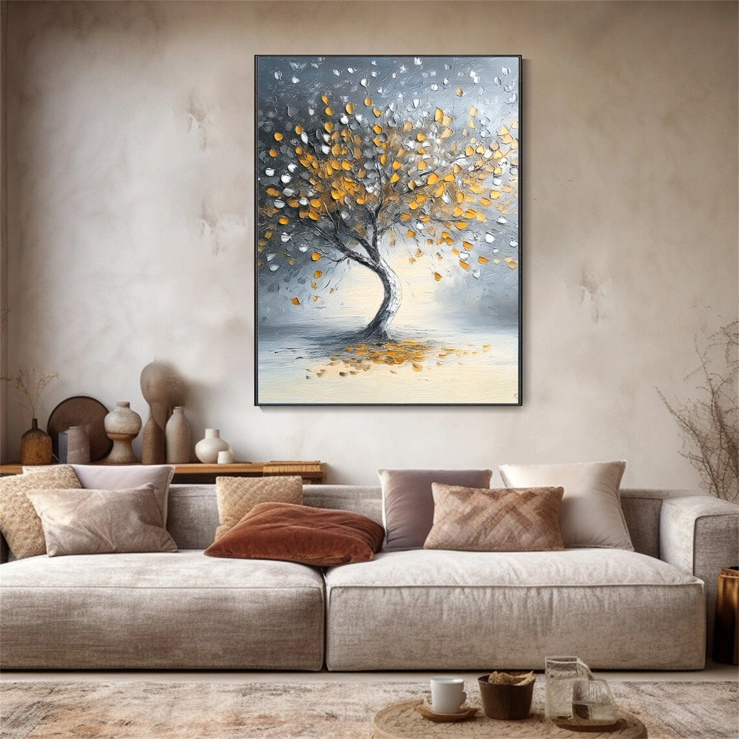 Tree Abstract Textured Wall Art #TP058