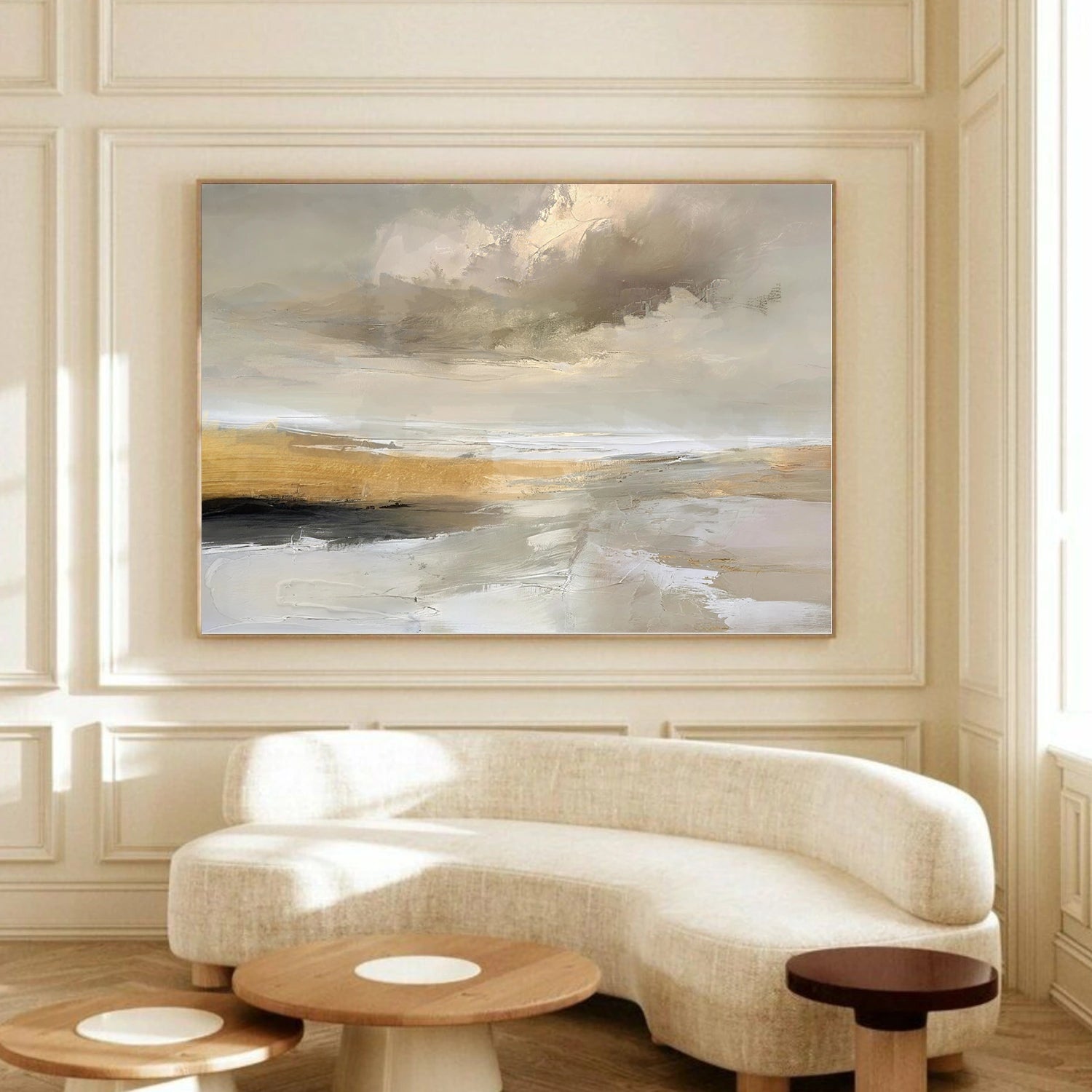 Ocean And Sky Abstract Wall Art #OS124