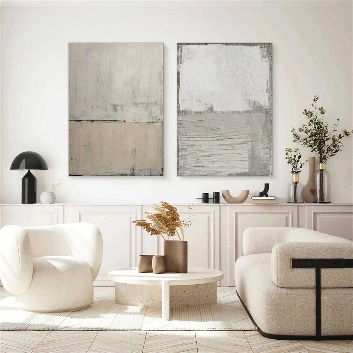 Abstract Canvas Wall Art Set of 2 #AP260