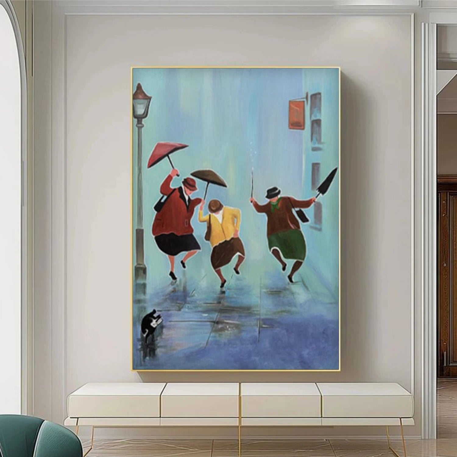 Abstract Portrait Canvas Art #AE107