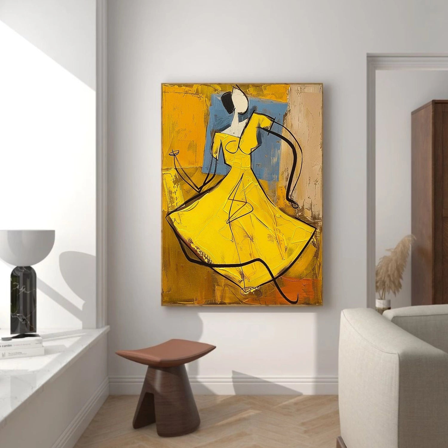 Abstract Portrait Canvas Art #AE082