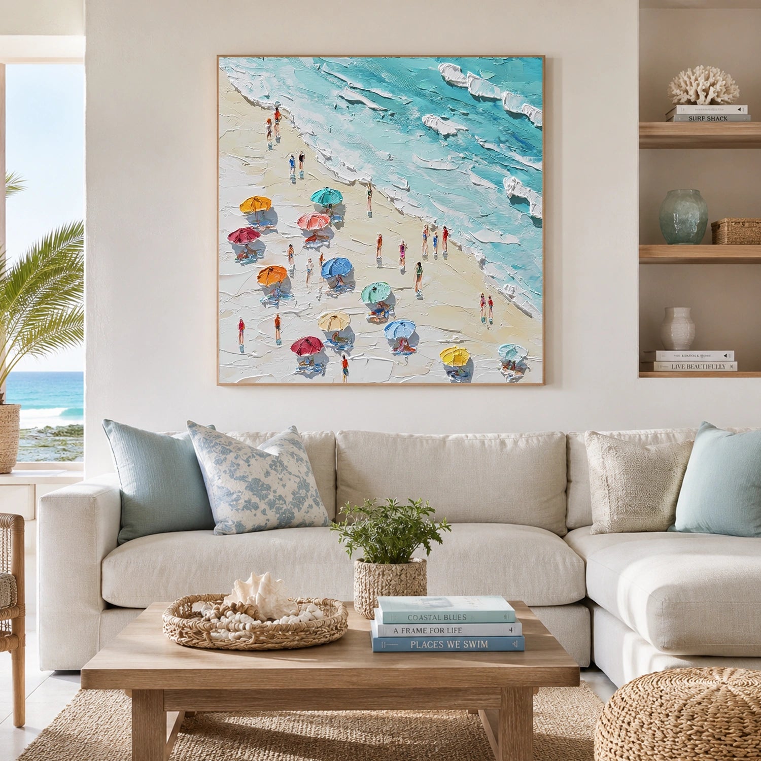 Ocean Abstract Textured Wall Art #OP083