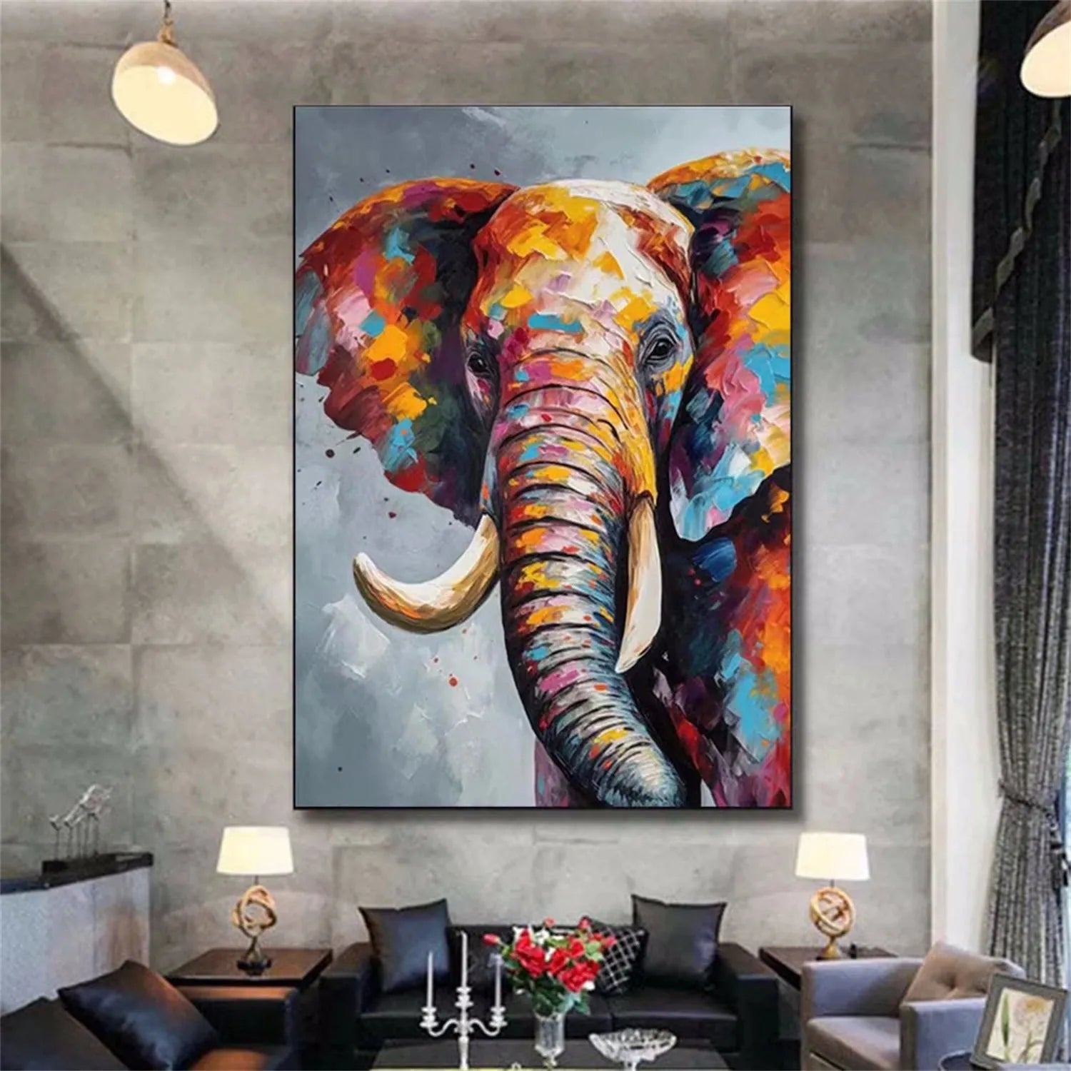 Animal Canvas Art Painting #AC008