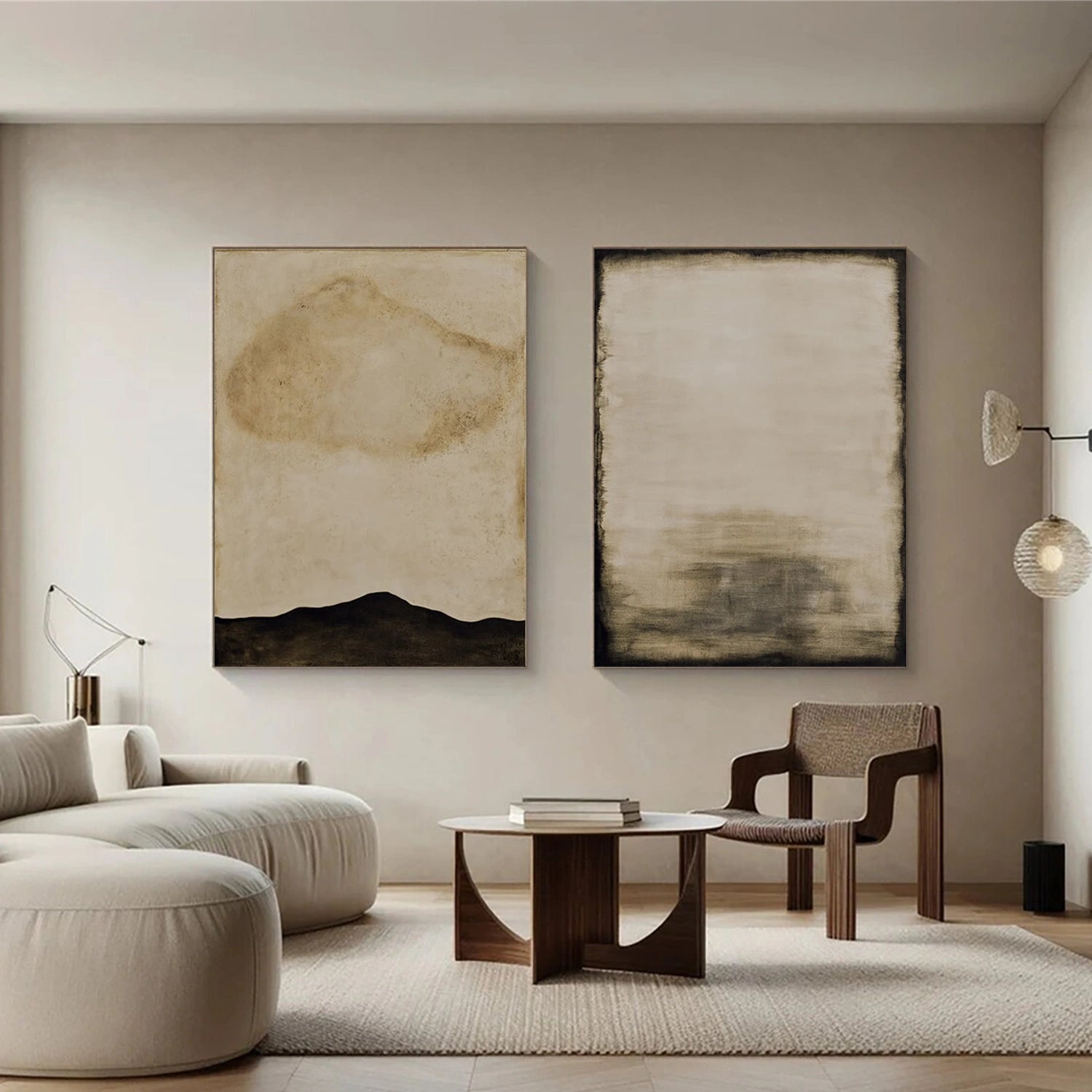 Wabi Sabi Canvas Art Set of 2 #WS058