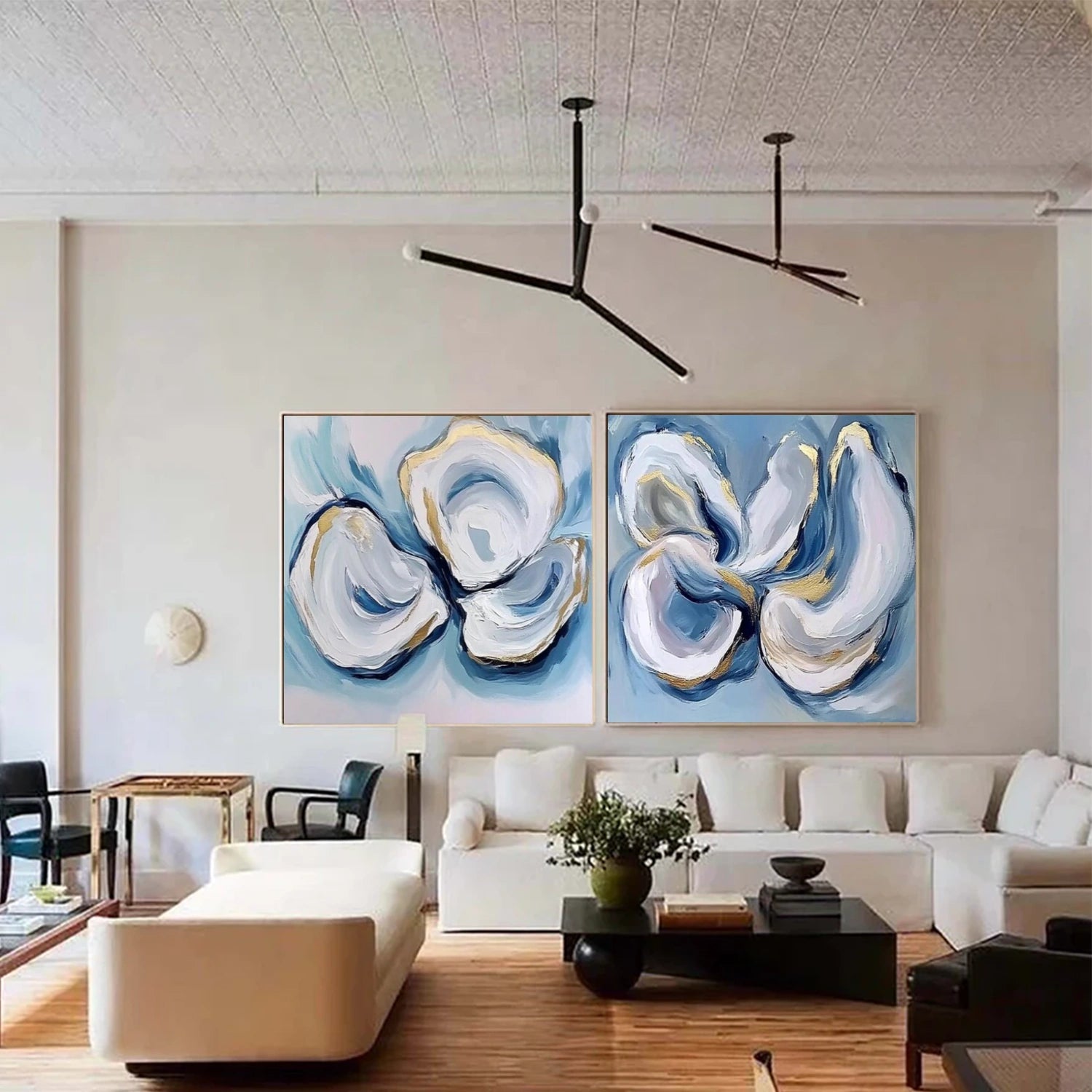 Abstract Canvas Wall Art Set of 2 #AP275