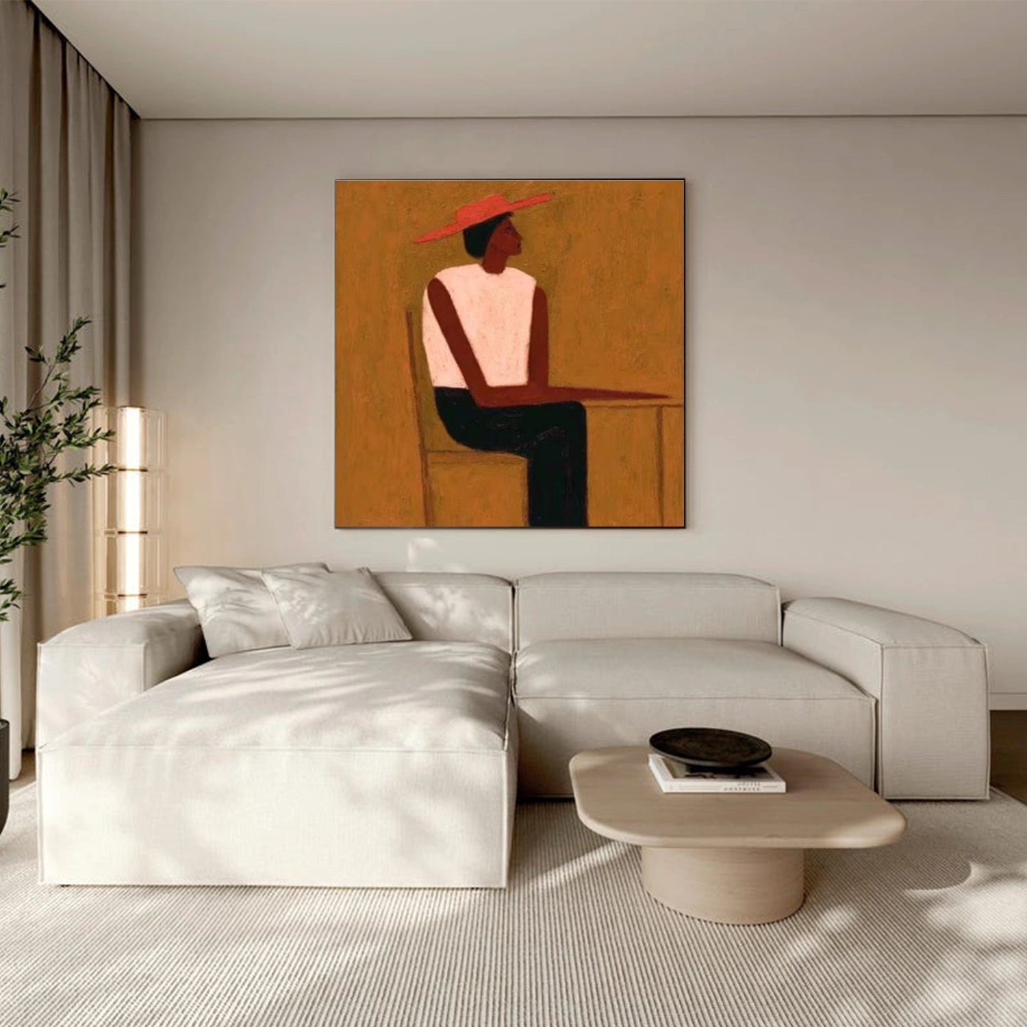 Abstract Portrait Canvas Art #AE102